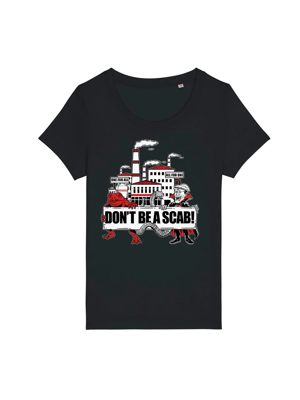 dna merch Sei Kein Streikbrecher T-Shirt Damen schwarz