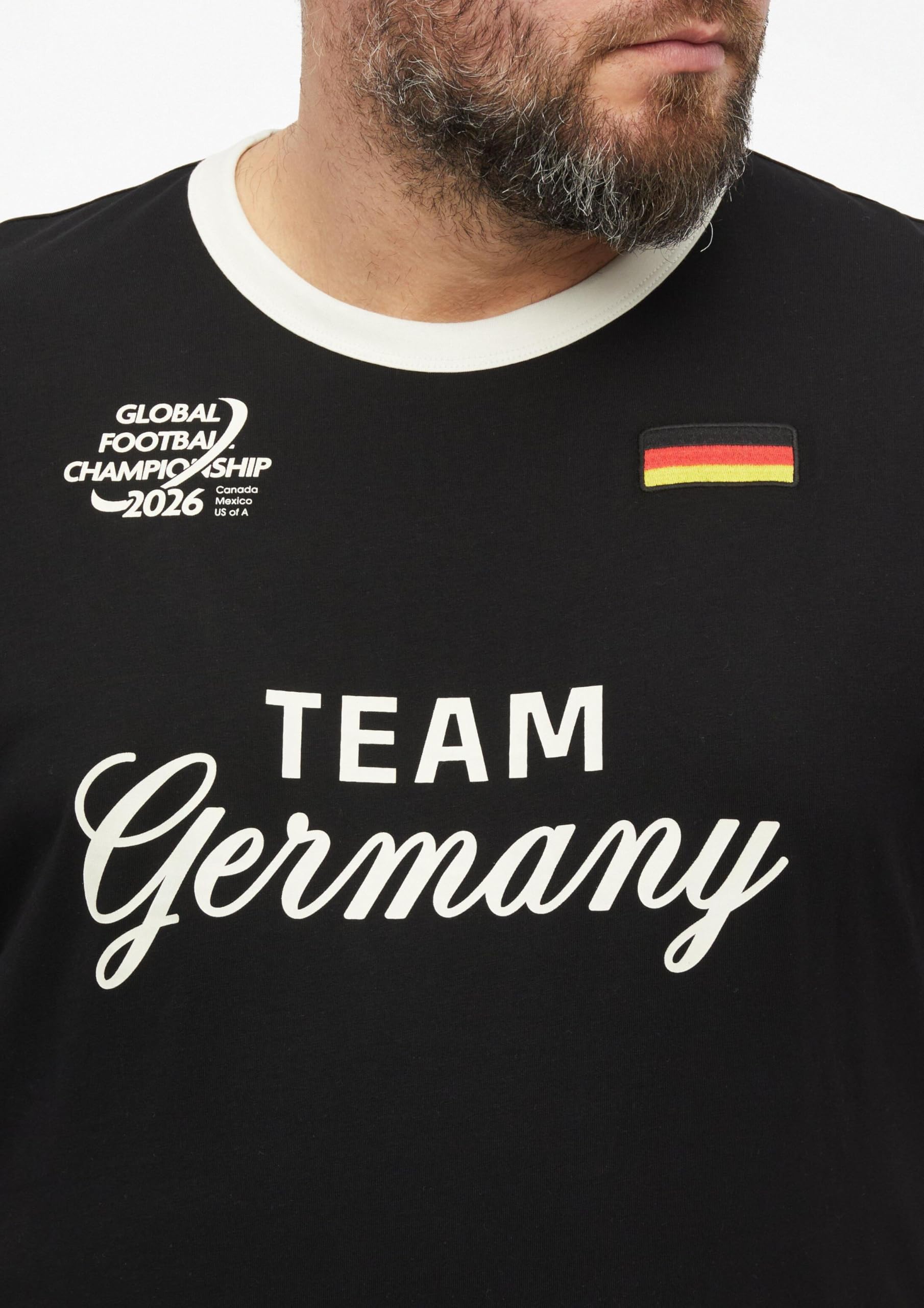 s.Oliver Junior T-Shirt Fußball-Motiv schwarz