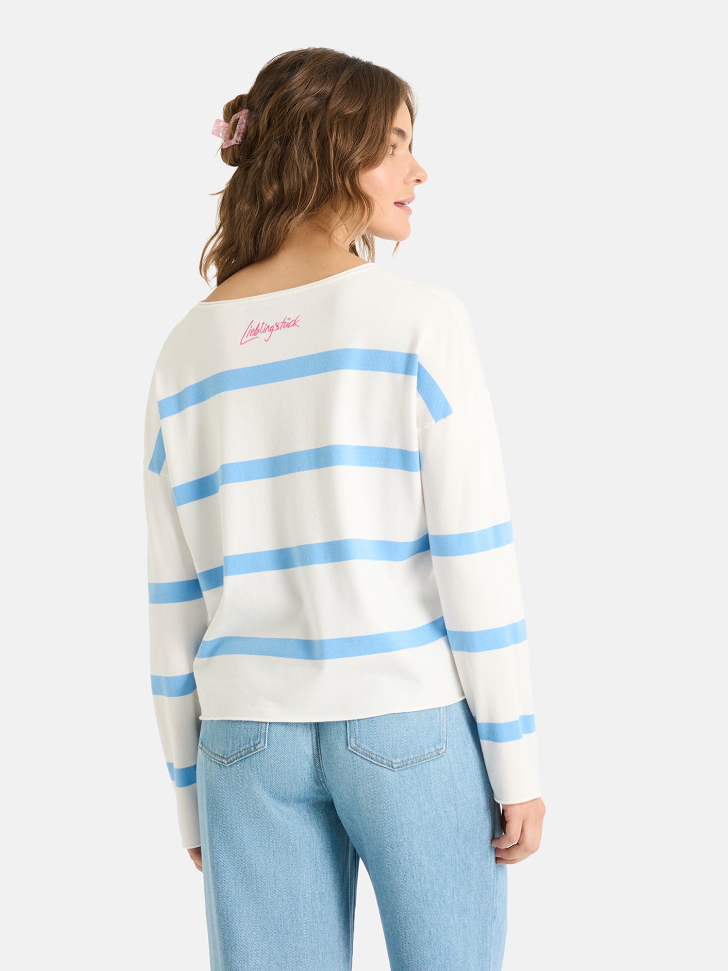 Lieblingsstück MarciEP Pullover skyblue Streifen