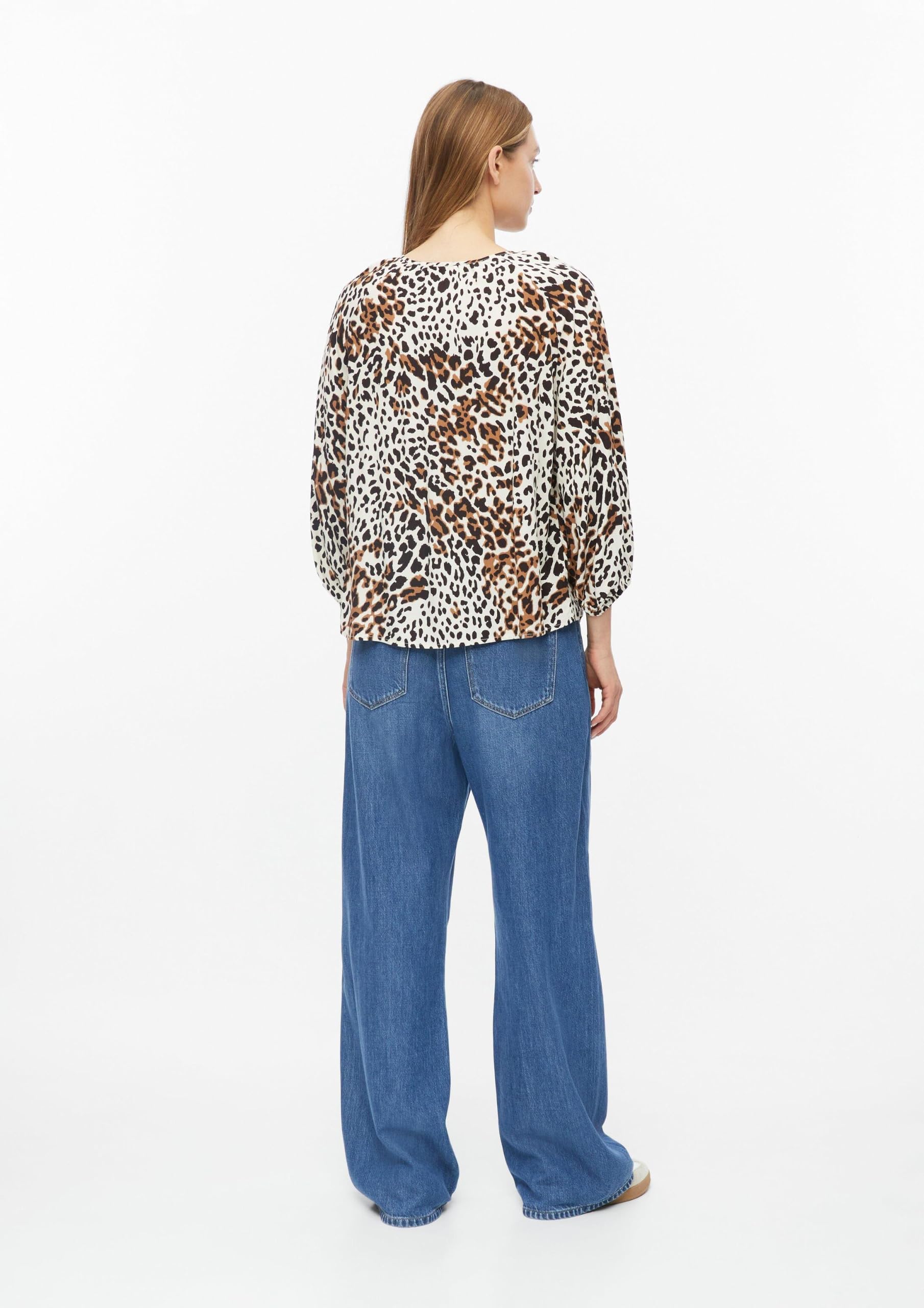 s.Oliver Bluse Relaxed 36 Dunkelblau Print