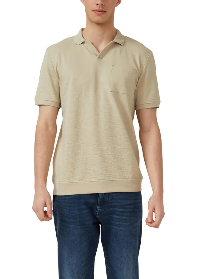 s.Oliver Junior 2175893 Poloshirt S Beige Baumwolle