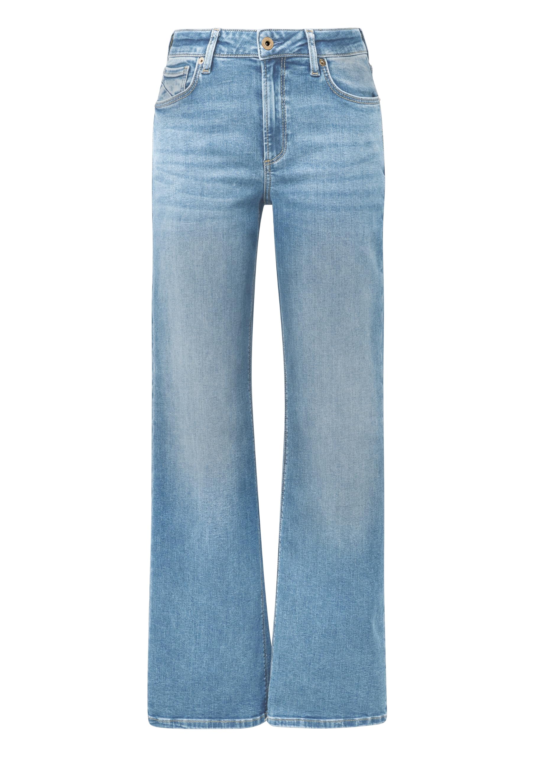 s.Oliver Catie Wide Leg Jeans Slim Fit Superstretch hellblau