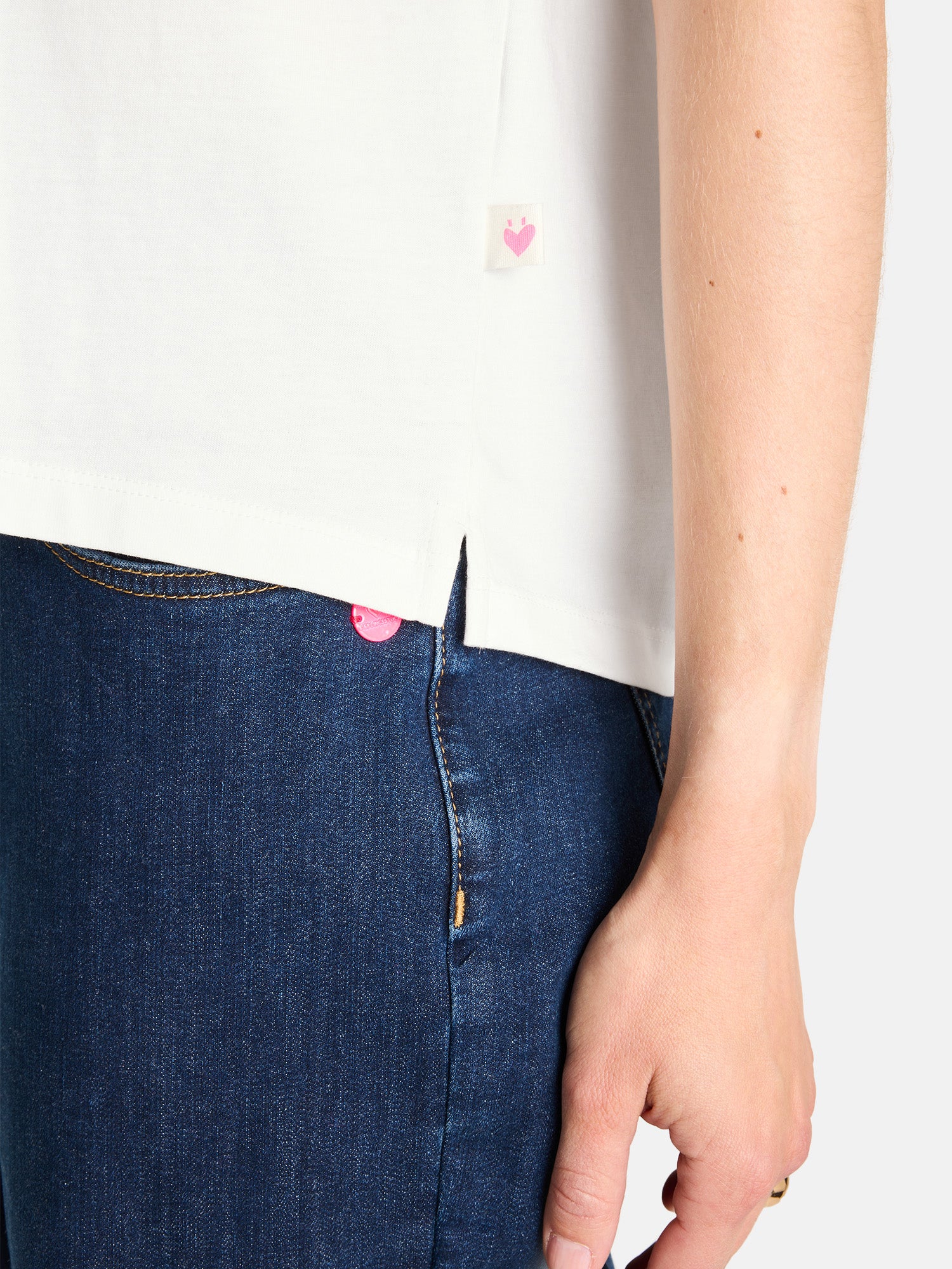 Lieblingsstück LillyL T-Shirt Off White Baumwolle Print