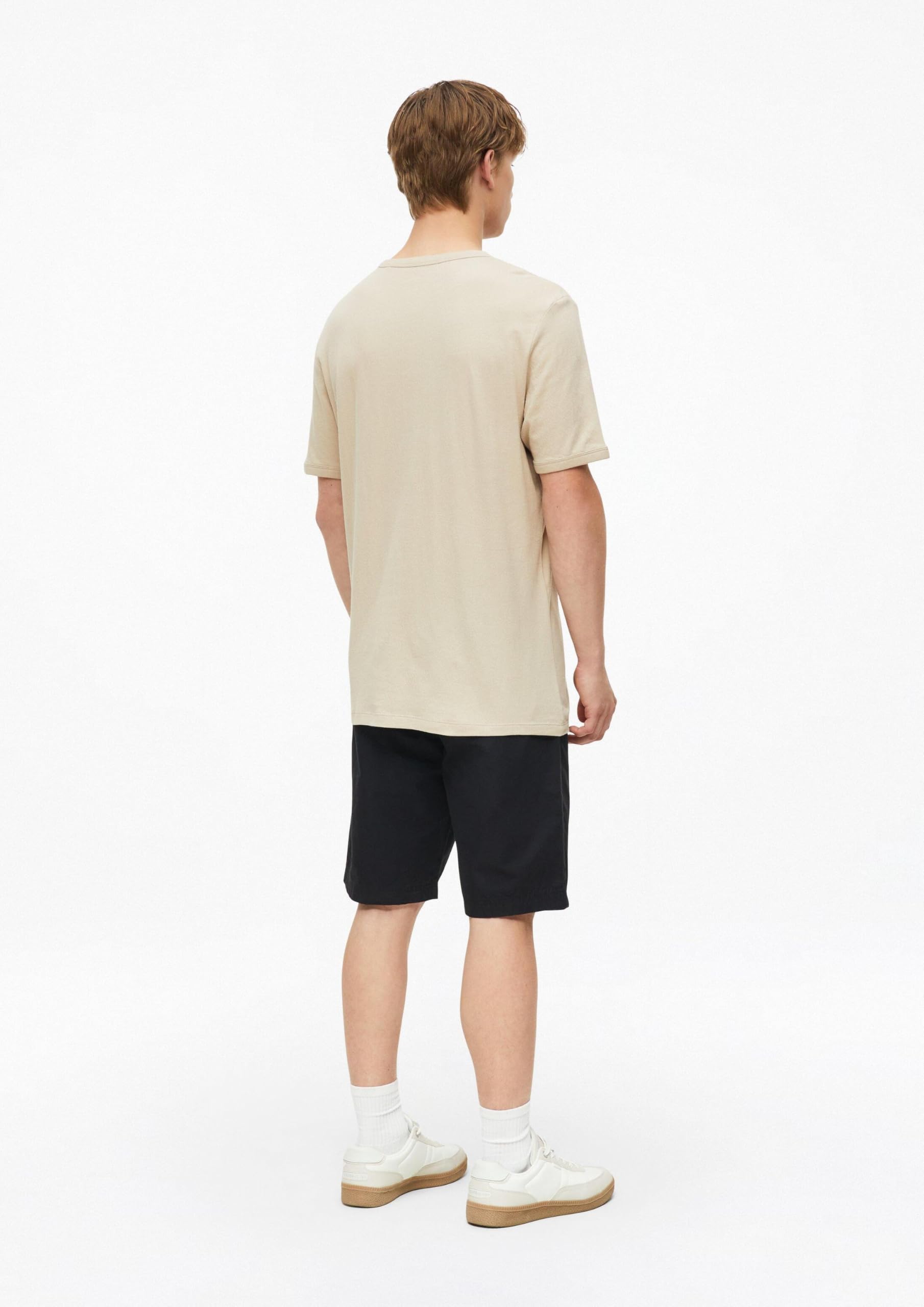 s.Oliver Seersucker T-Shirt leicht strukturiert blau