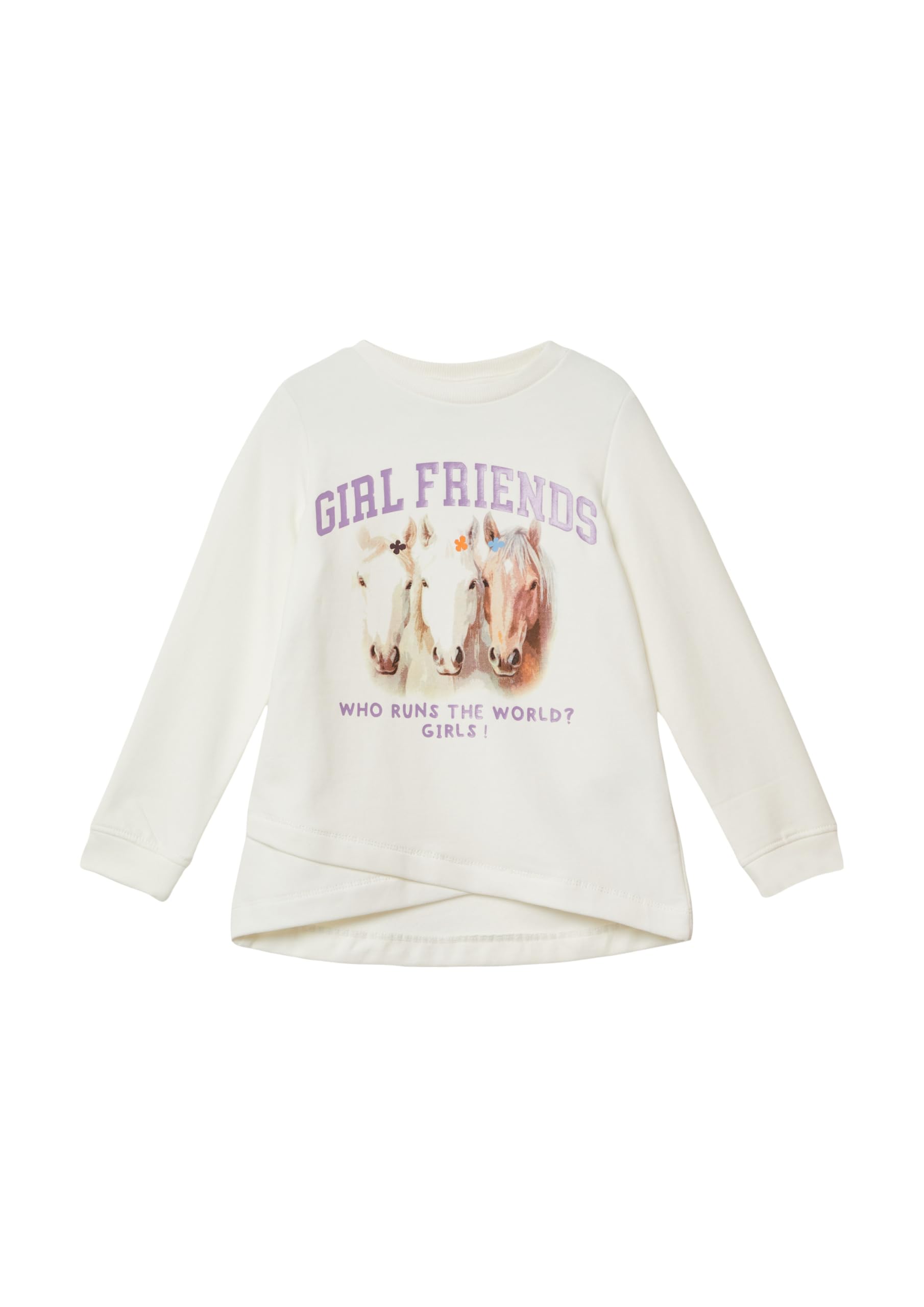 s.Oliver RED LABEL Sweatshirt Saum creme kuschelig 128-134