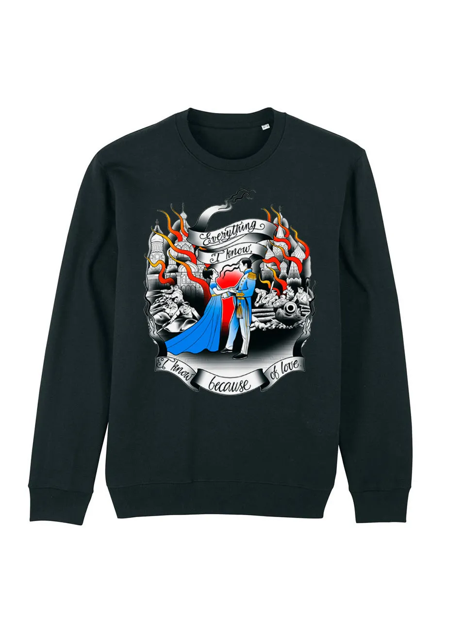 dna merch War and Peace Tolstoy Sweatshirt Ballmotiv
