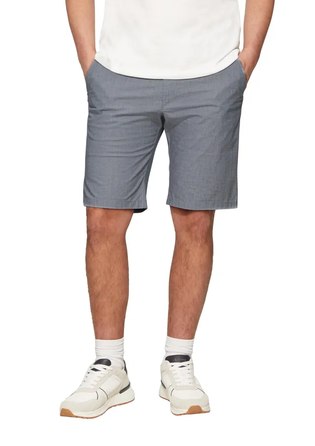 s.Oliver RED LABEL Chino-Shorts Baumwollstretch Bermuda 34 tiefblau