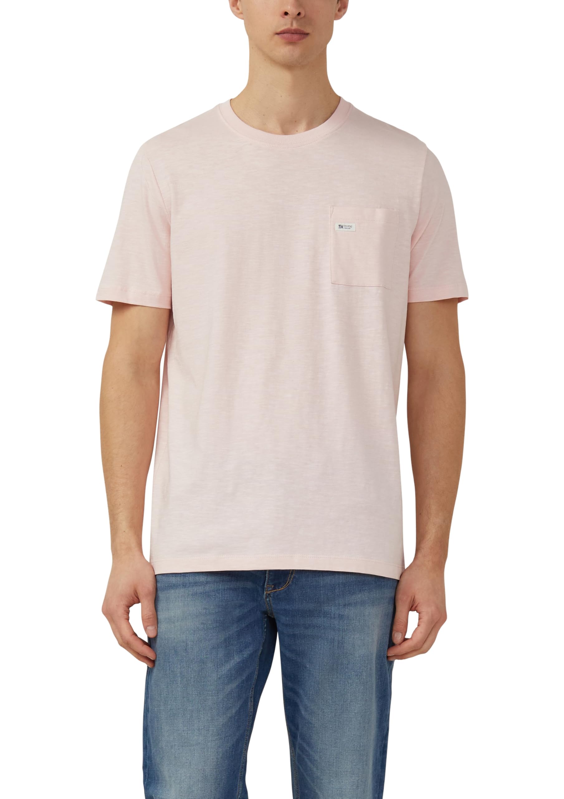 s.Oliver T-Shirt Flammgarn Brusttasche Beige