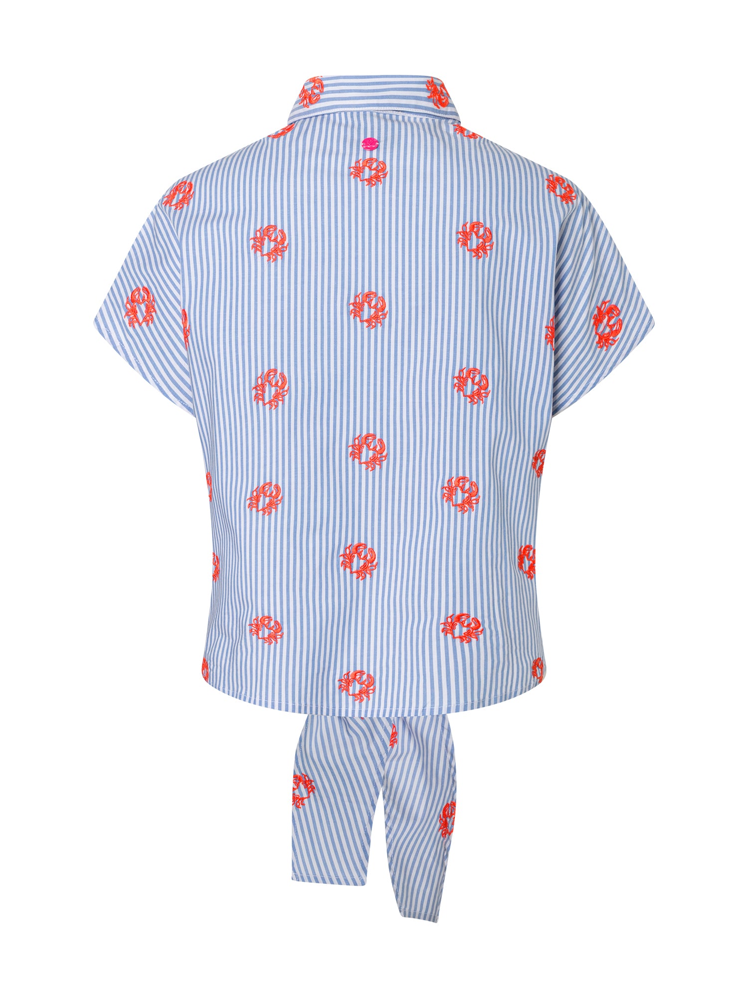 Lieblingsstück RiyaL Kurzarm Bluse blue bell Baumwolle