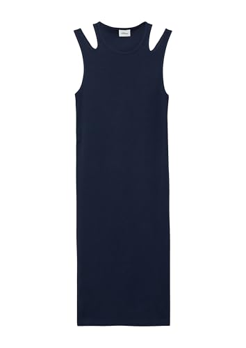 s.Oliver RED LABEL Kleid Ripp Slim-Fit Cut-Outs Gr.164 navy