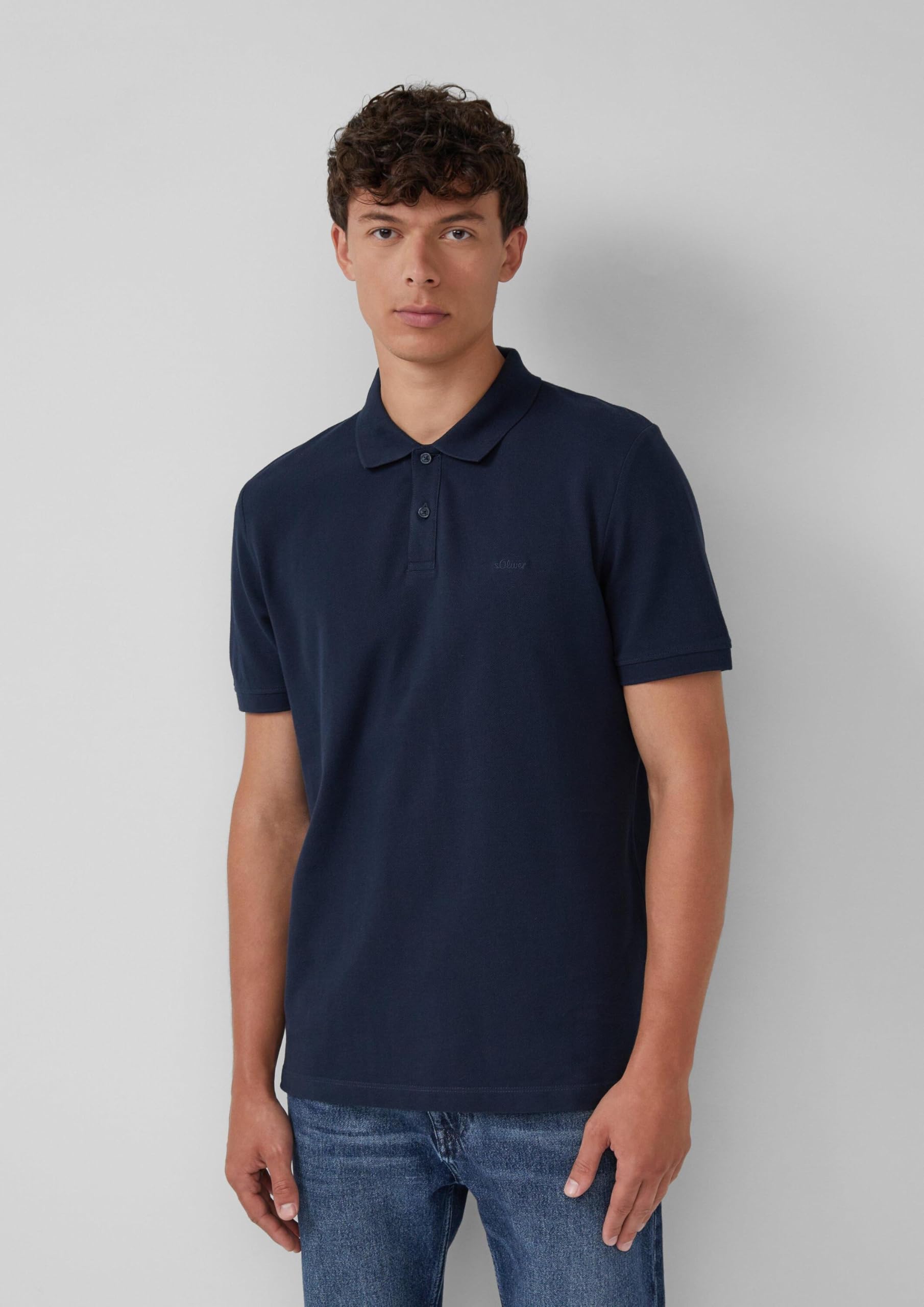s.Oliver RED LABEL Polo Piqué Doppelpack L navy