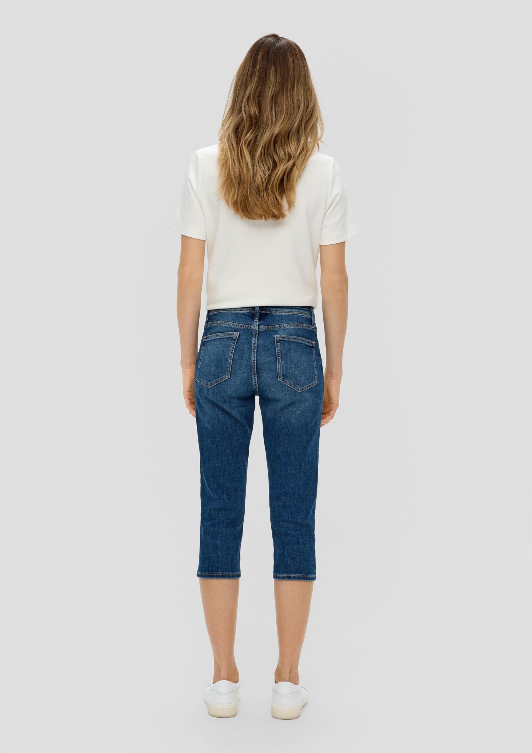 s.Oliver Red Label Betsy Capri-Jeans Größe 34 blau Slim Fit