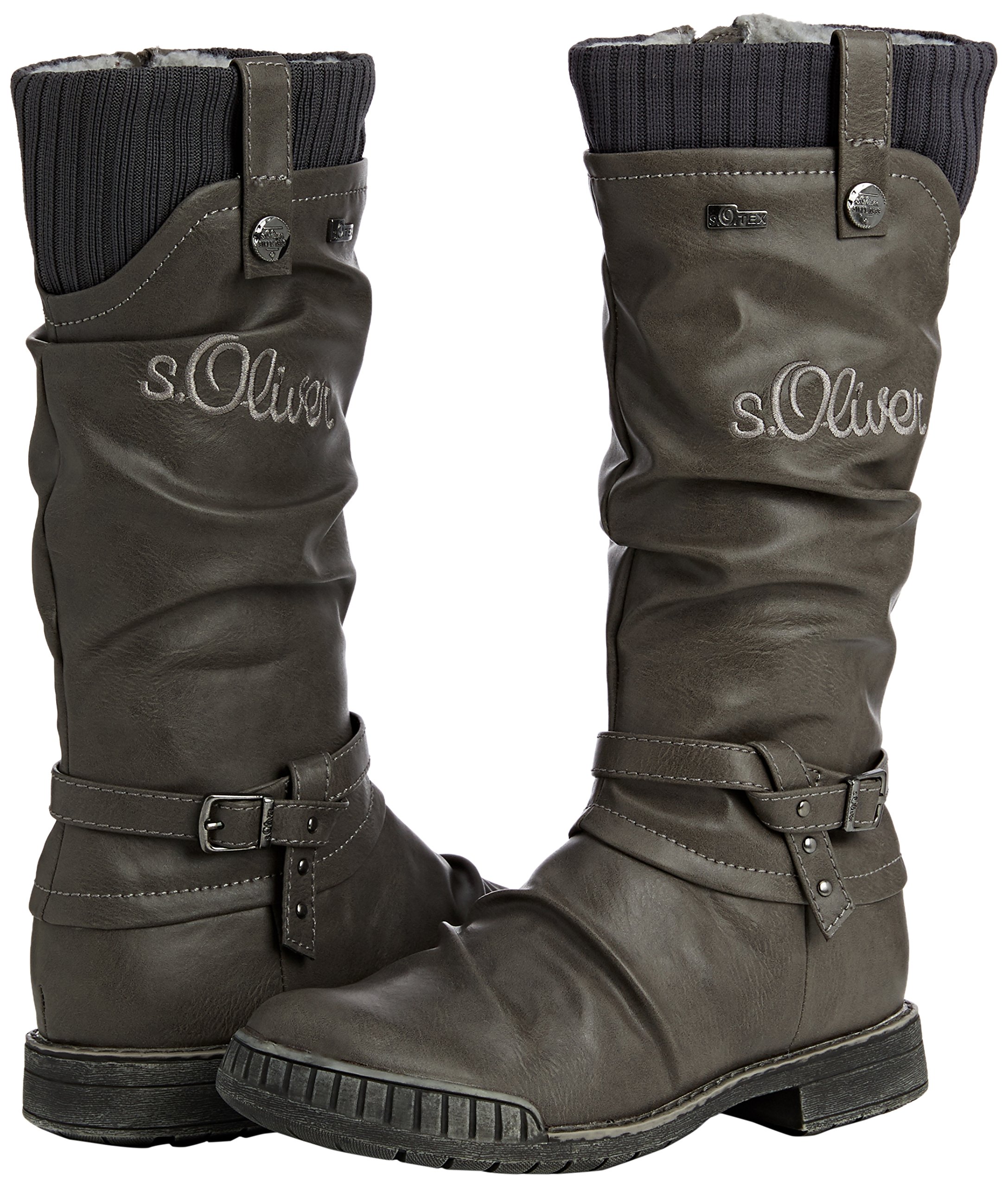 s.Oliver 56601 Stiefel Mädchen Halbschaft schwarz