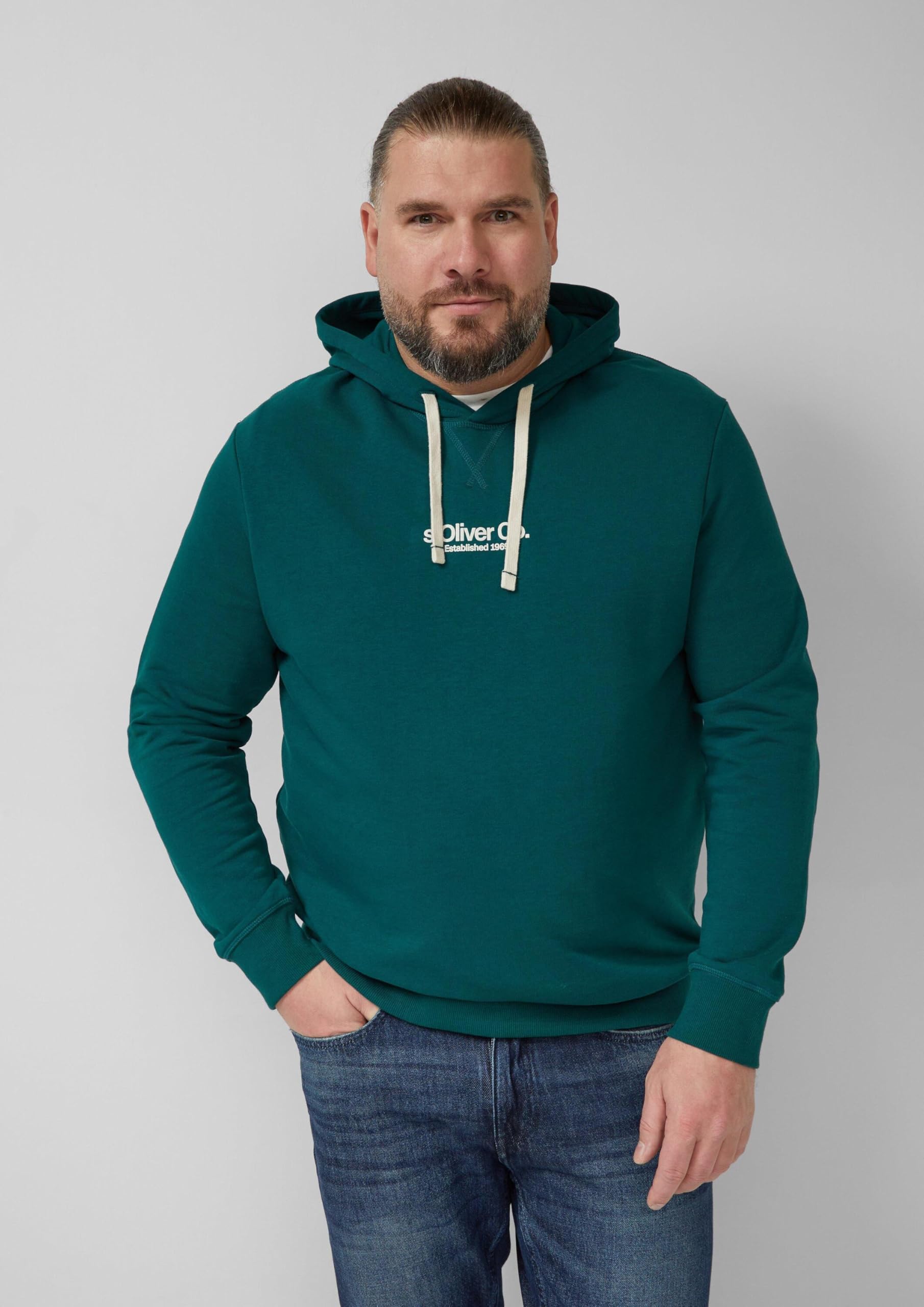 s.Oliver RED LABEL Kapuzenpullover Baumwollmix Logo
