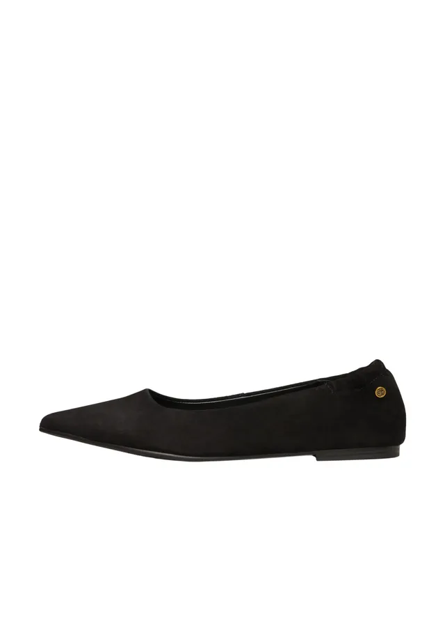 s.Oliver Red Label Ballerinas Veloursleder schwarz
