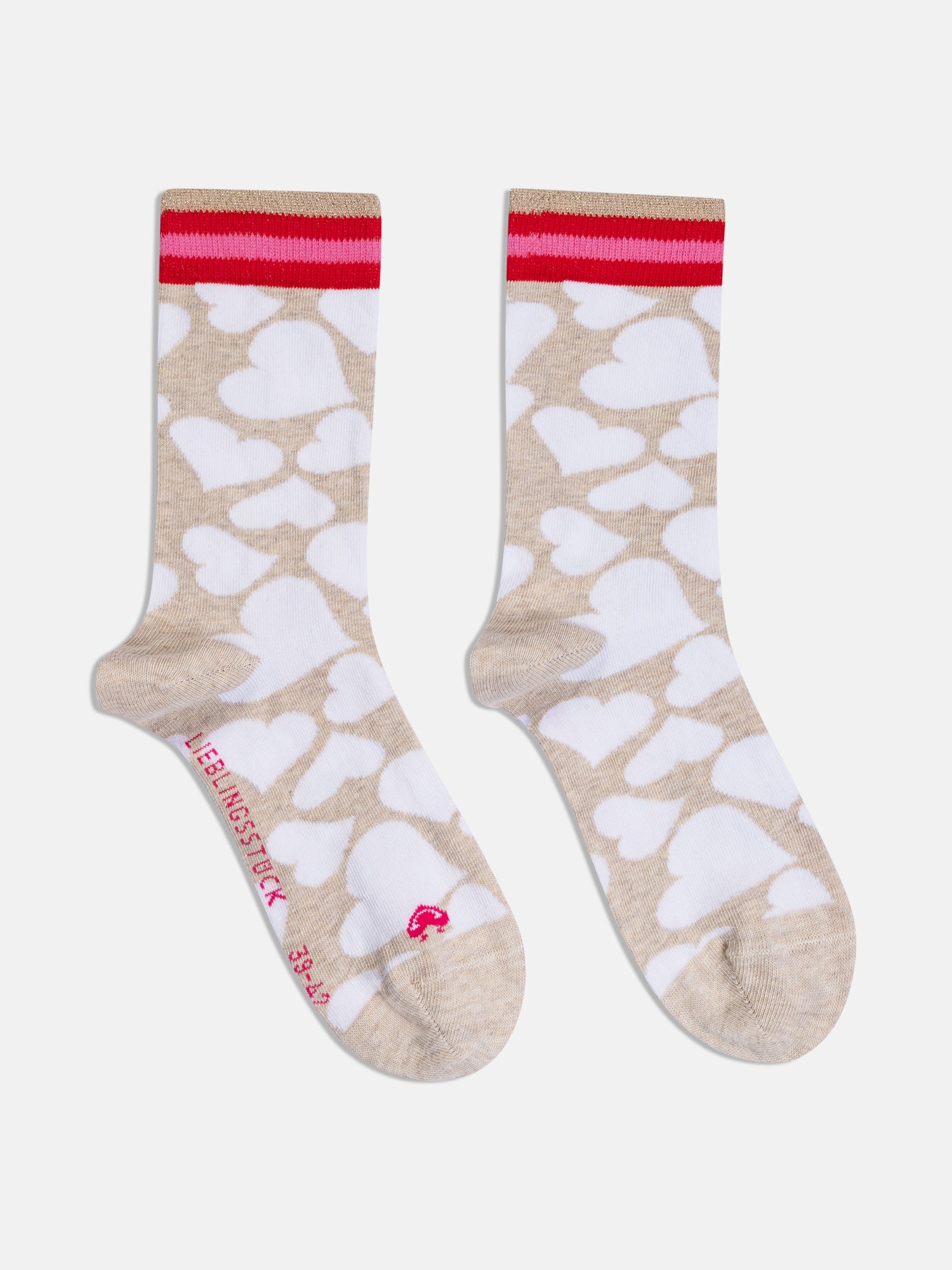Lieblingsstück MarilyEP Socken 3 Paar beige Herz