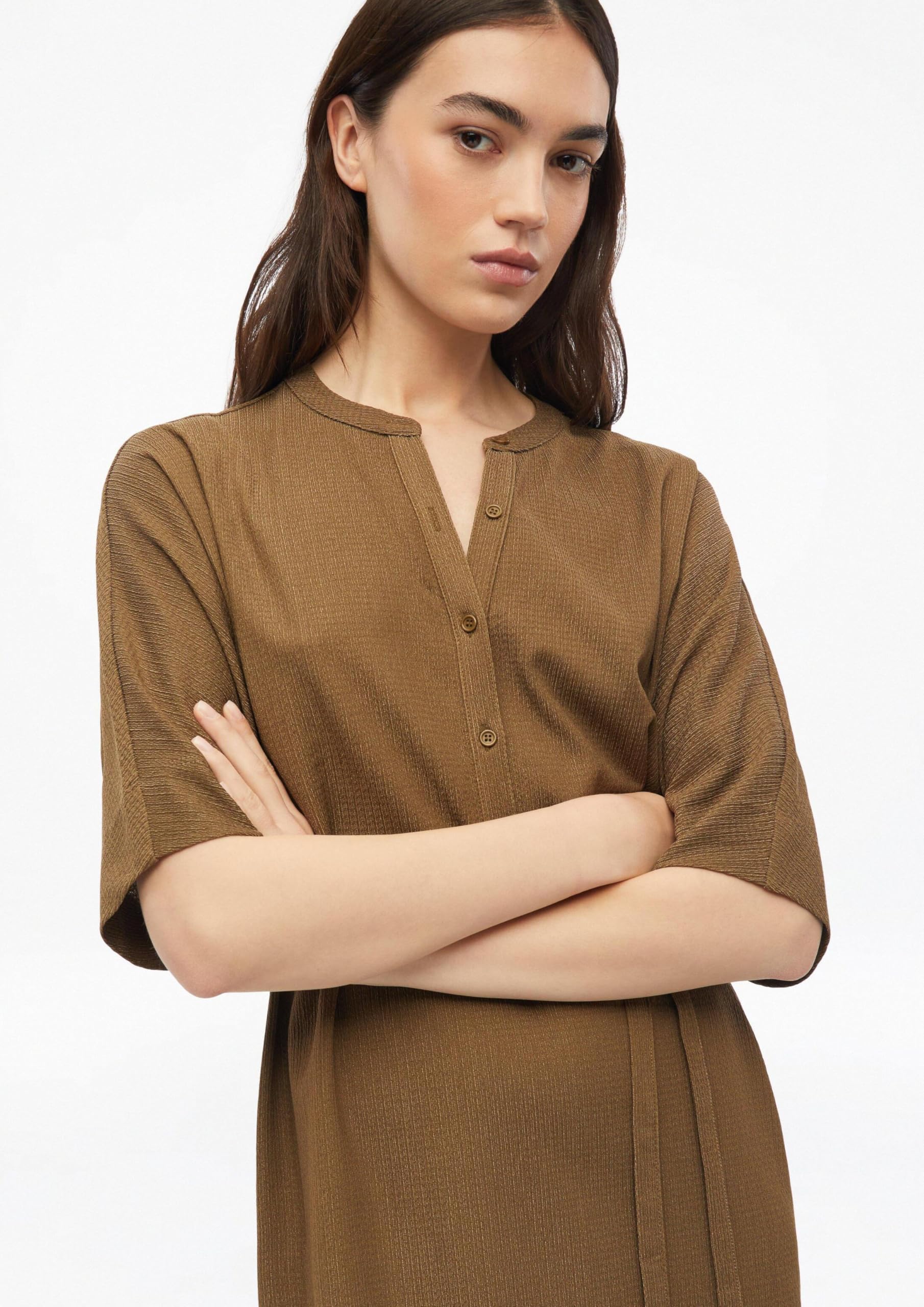 s.Oliver Red Label Jersey-Kleid Gürtel Knopfleiste