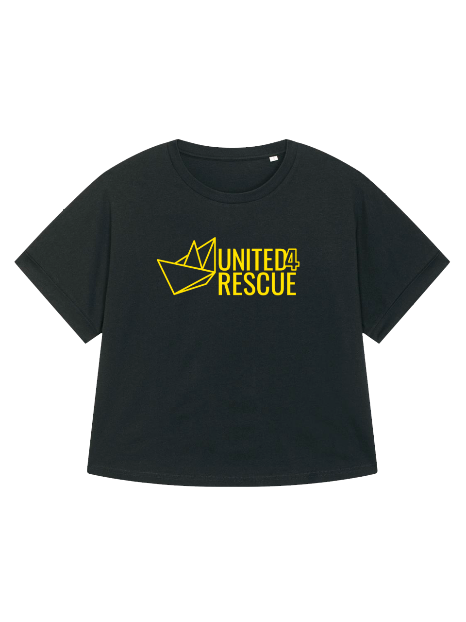 United4Rescue Roundback Oversized Damen T-Shirt Schwarz