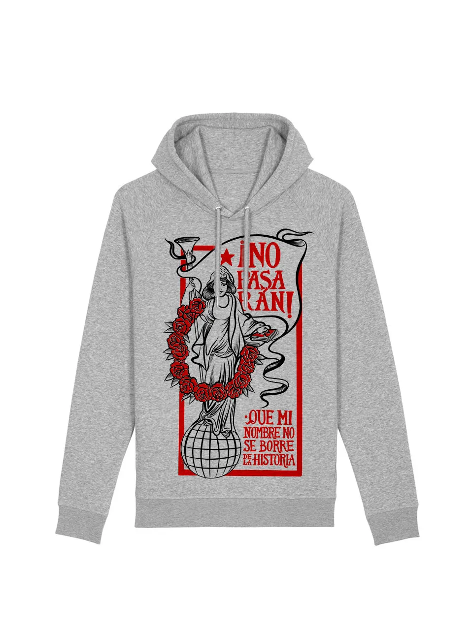 dna merch Las Trece Rosas Kapuzenpullover schwarz Gedenk-Print