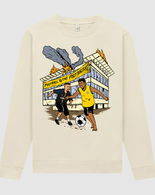 dna merch Football To The Footballers Sweater Schwarz