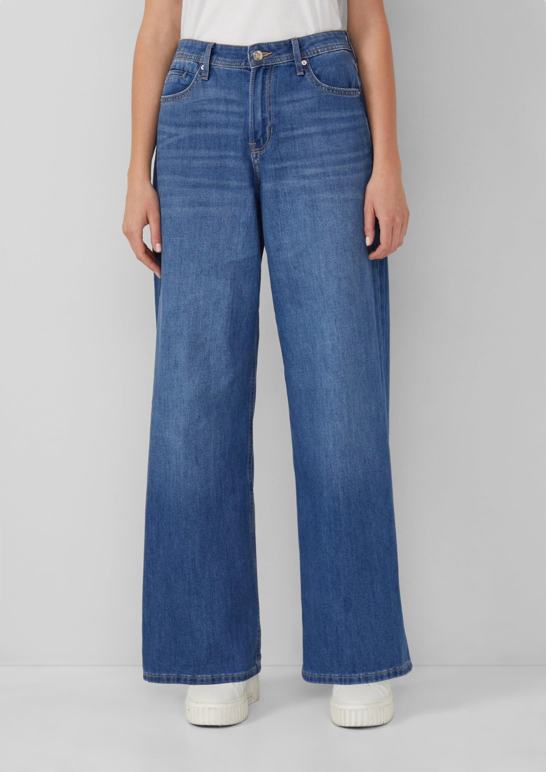 s.Oliver Junior Suri High Rise Jeans 40W/32L Wide Fit