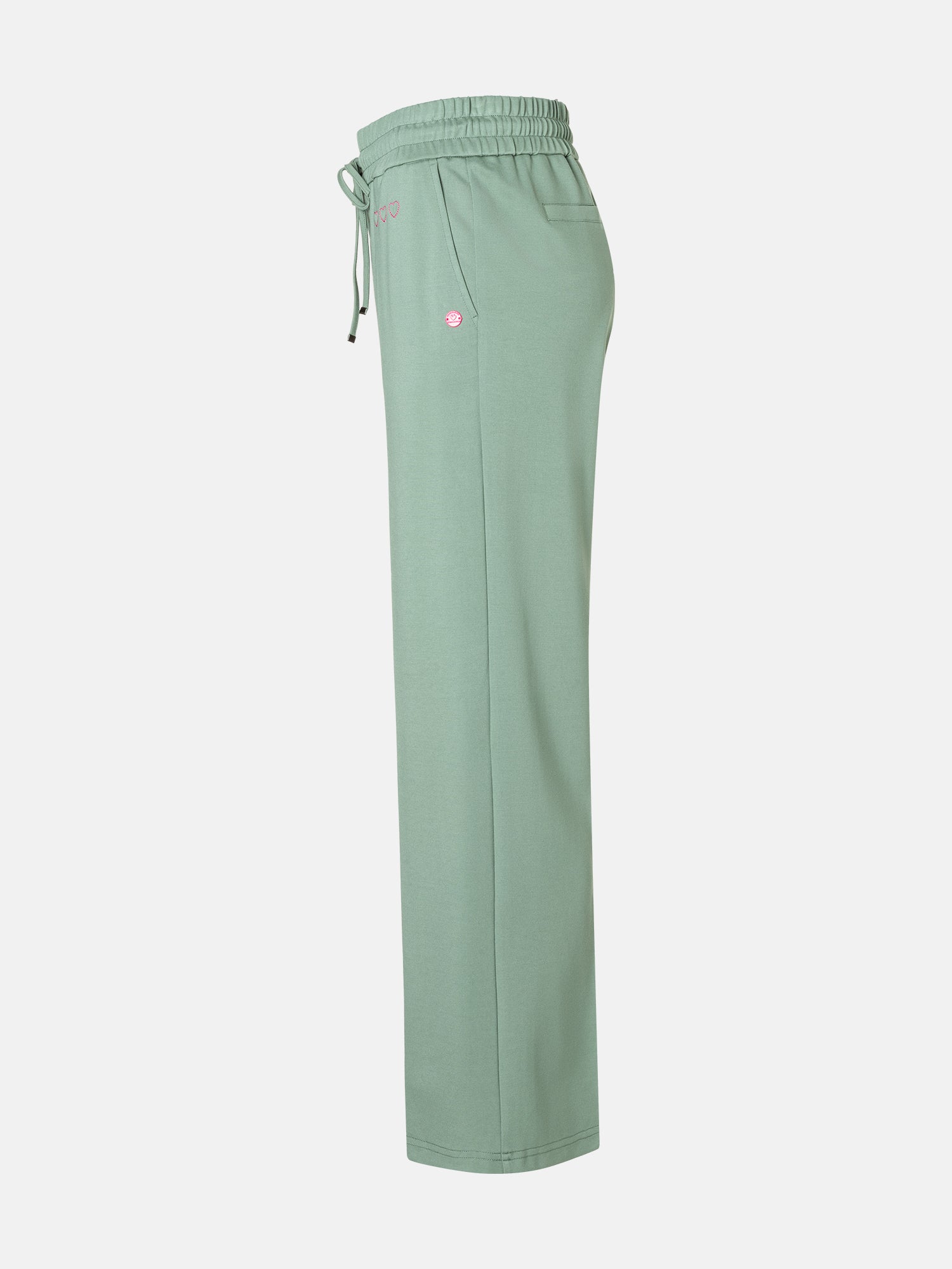 Lieblingsstück Wide Leg Hose garden green mit Elastan