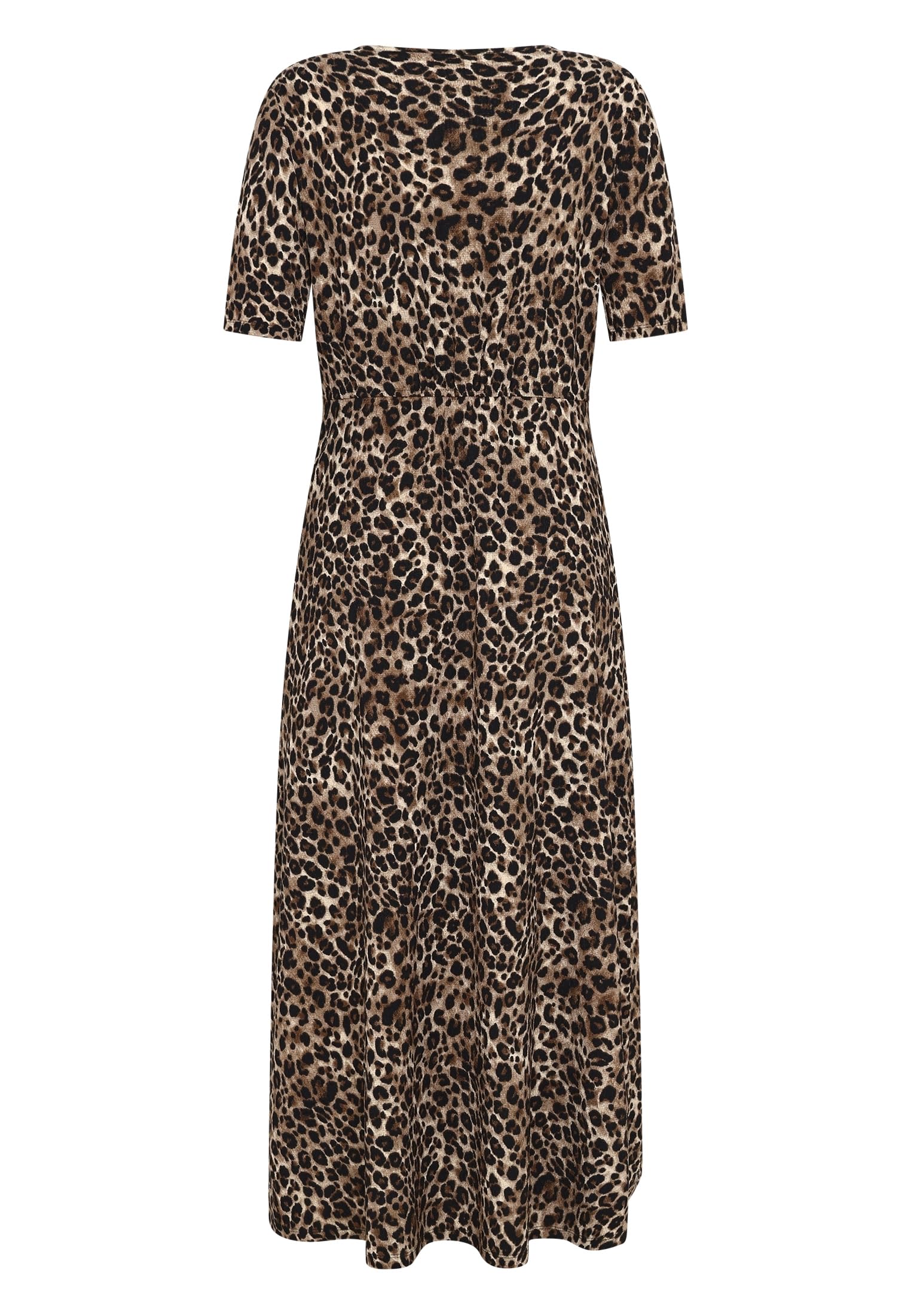 zero Maxikleid Leoprint Gr.40 Kurzarm A-Linie