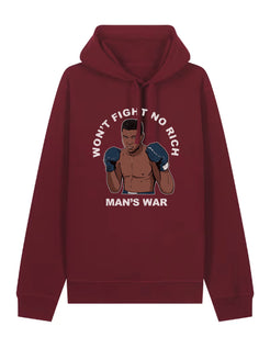 dna merch Won’t Fight No Rich Man’s War Hoodie Ali Baumwolle