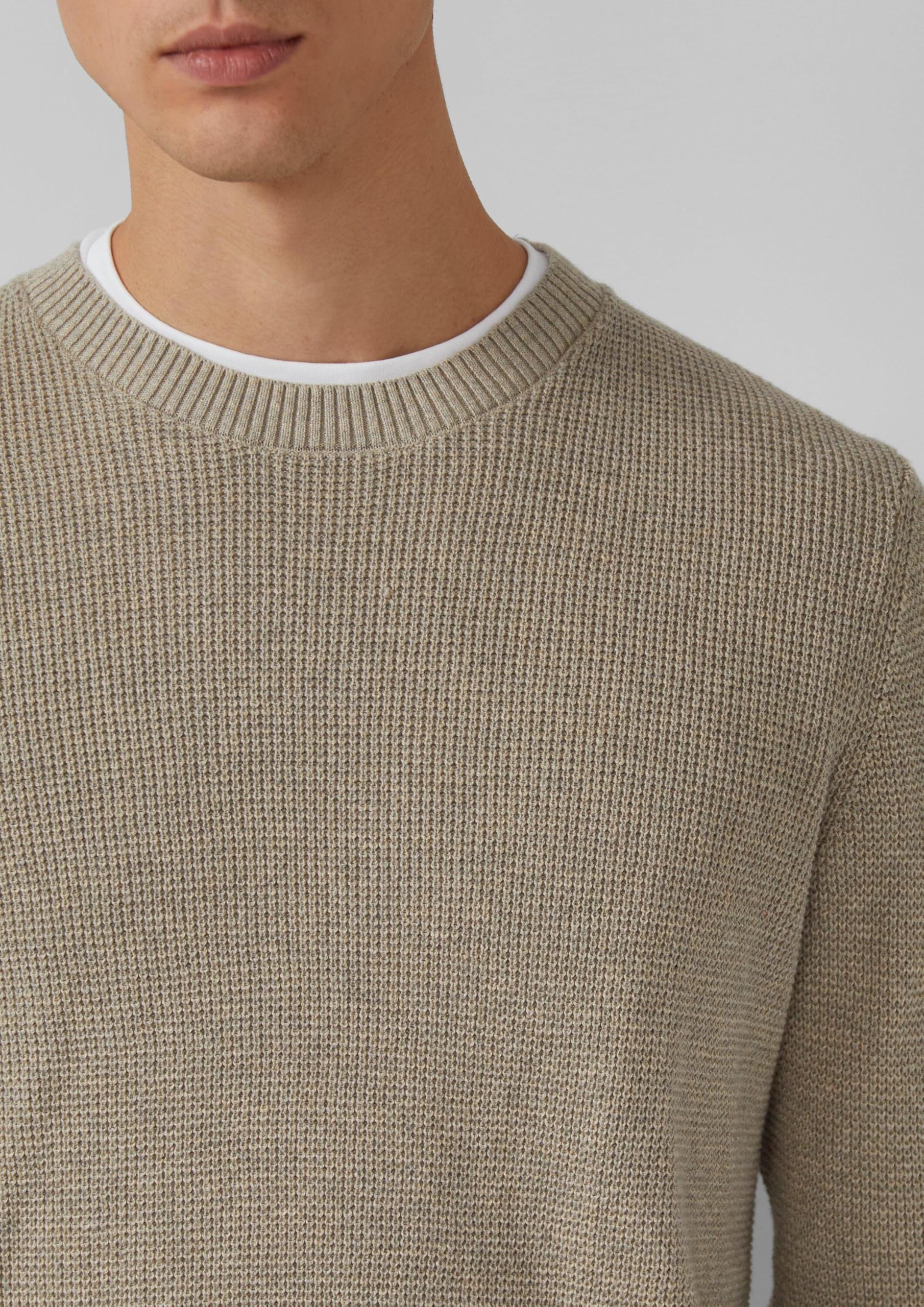 s.Oliver RED LABEL Strickpullover Crew-Neck Strukturmuster
