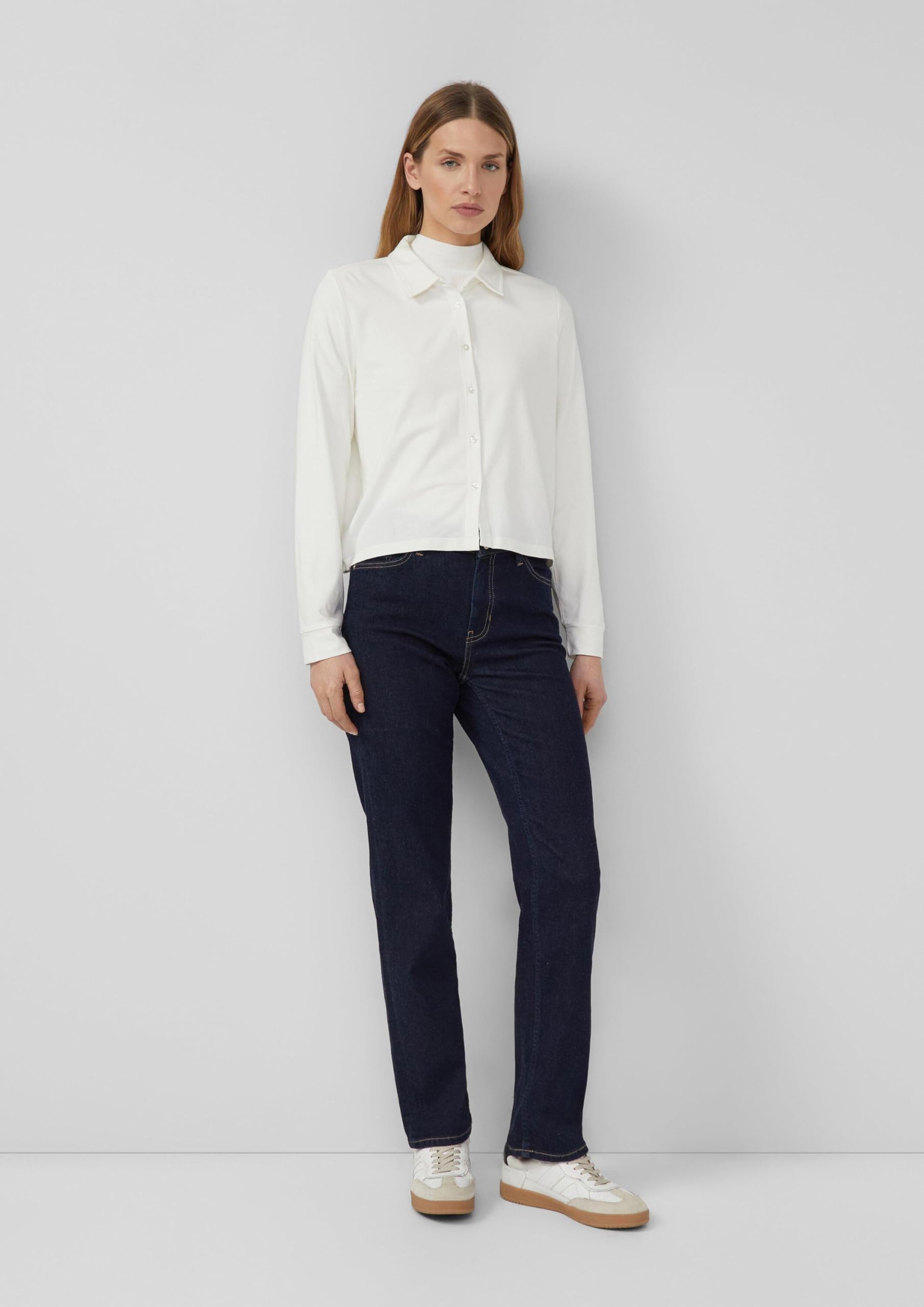 s.Oliver Karolin Jeans Straight Fit Mid Rise dunkelblau