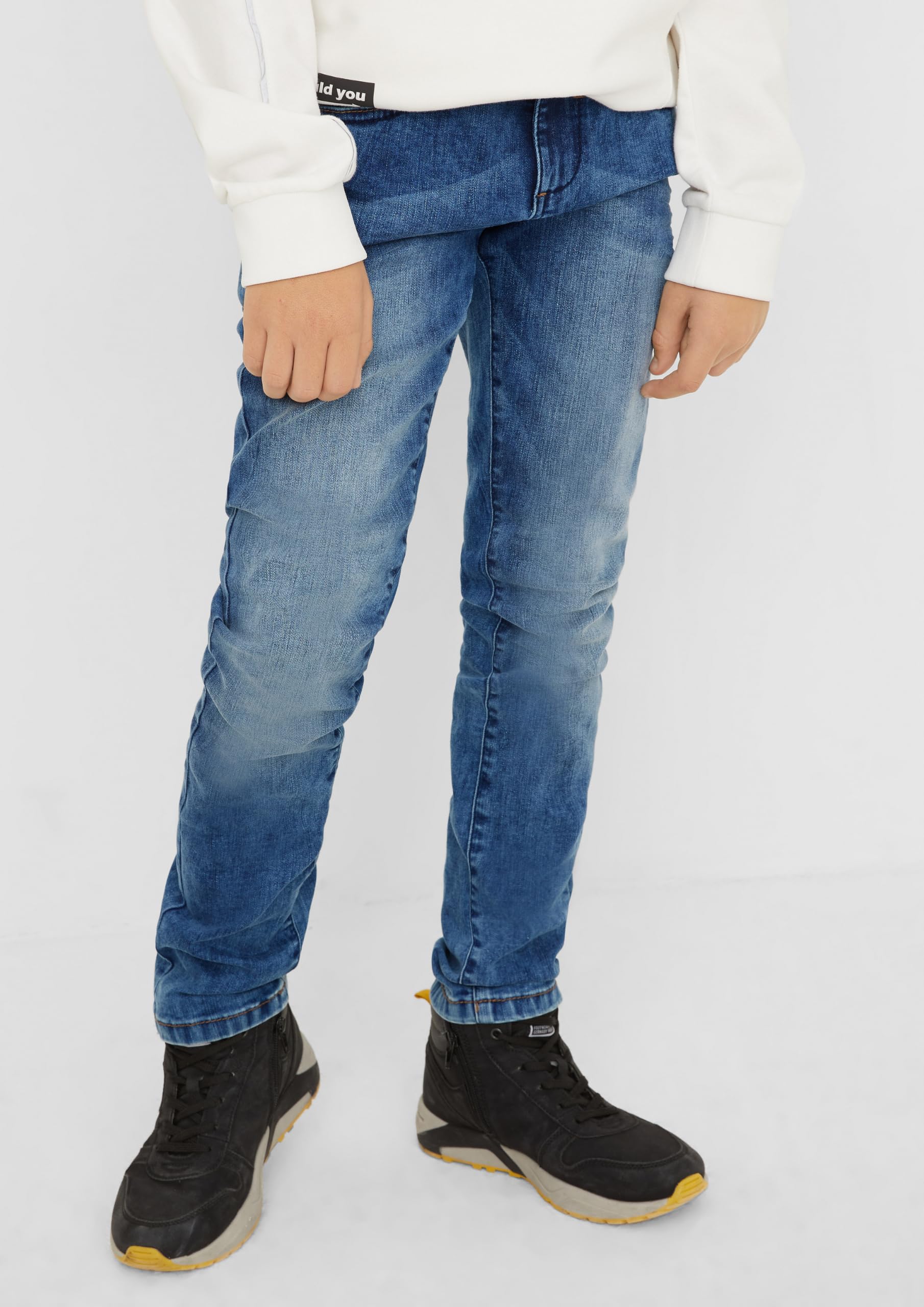 s.Oliver Junior Pete Regular Fit Jeans blau Used-Look