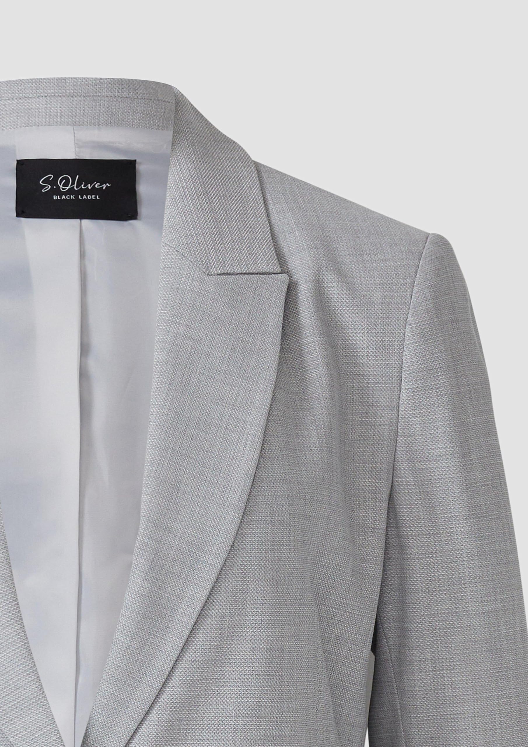 s.Oliver Taillierter Viskosemix-Blazer Struktur Gr. 40
