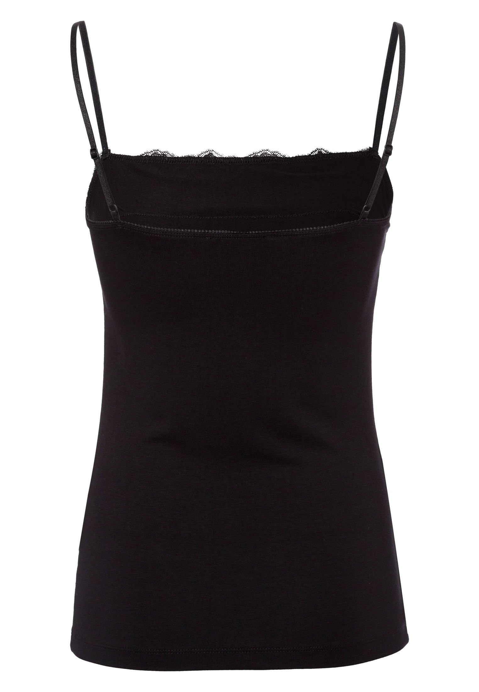zero Tessa Top Spitzenkante schwarz Gr.38