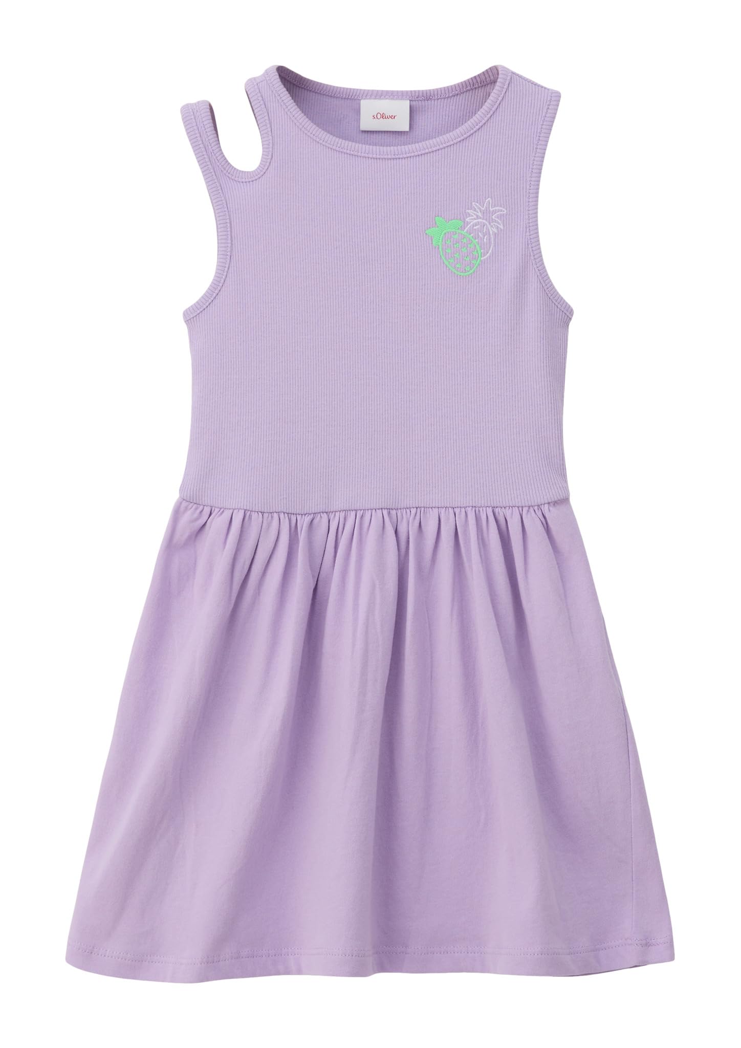 s.Oliver Junior Kleid ärmellos Ripp 92 limettengrün Cut-Outs