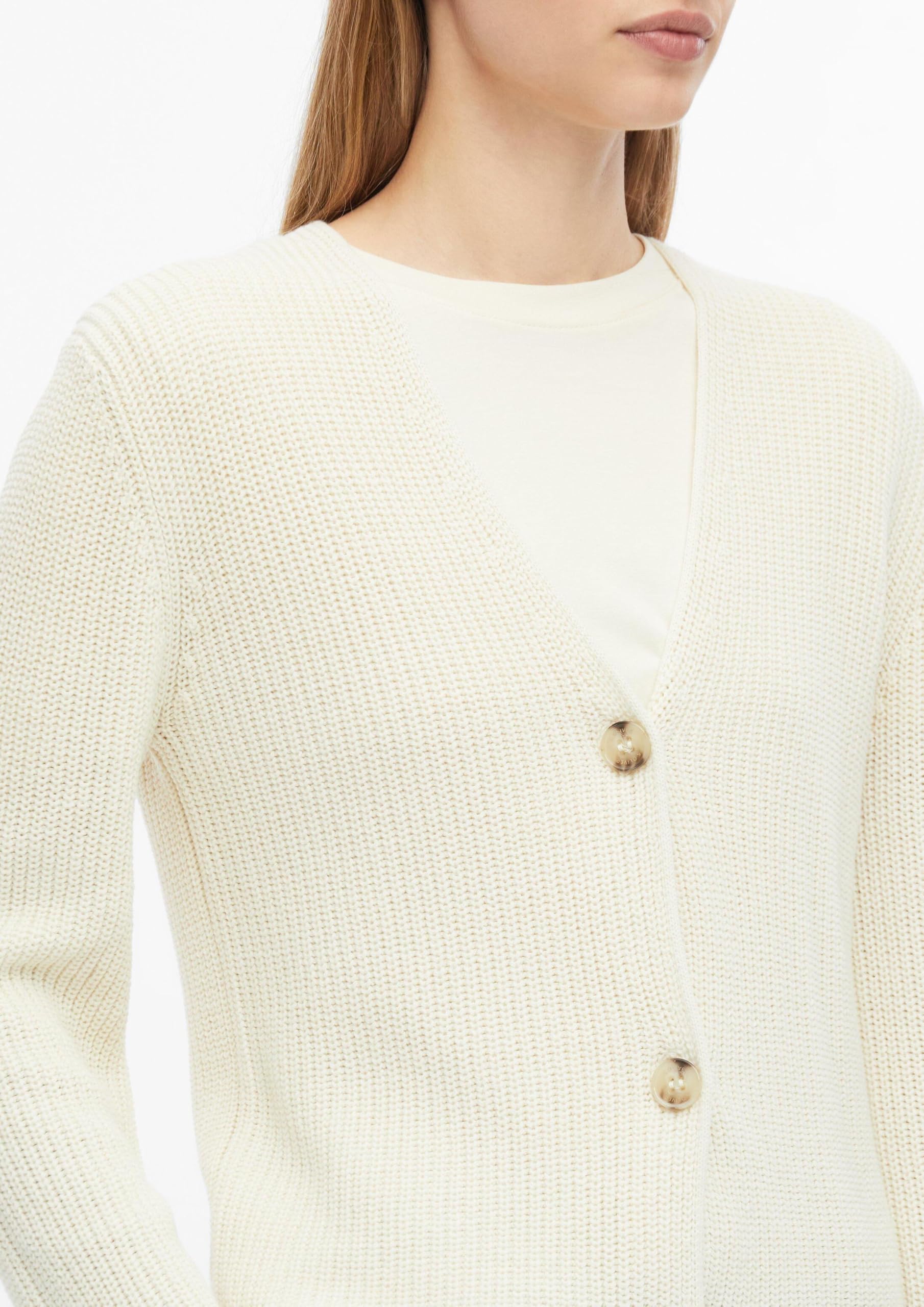 s.Oliver 2181391 Strickjacke Weiß