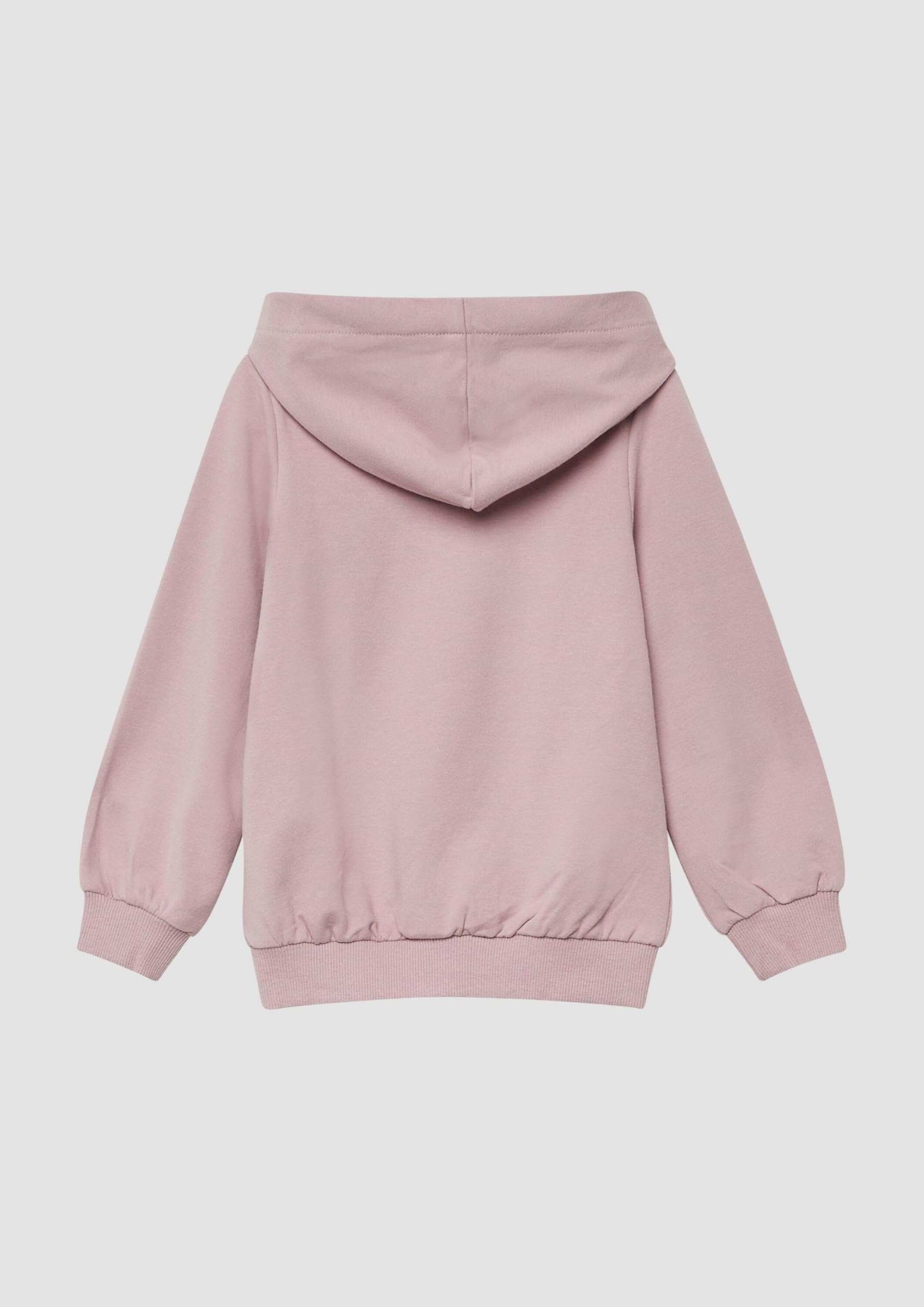 s.Oliver Junior Hoodie Weihnachtsprint rosa Mädchen festlich