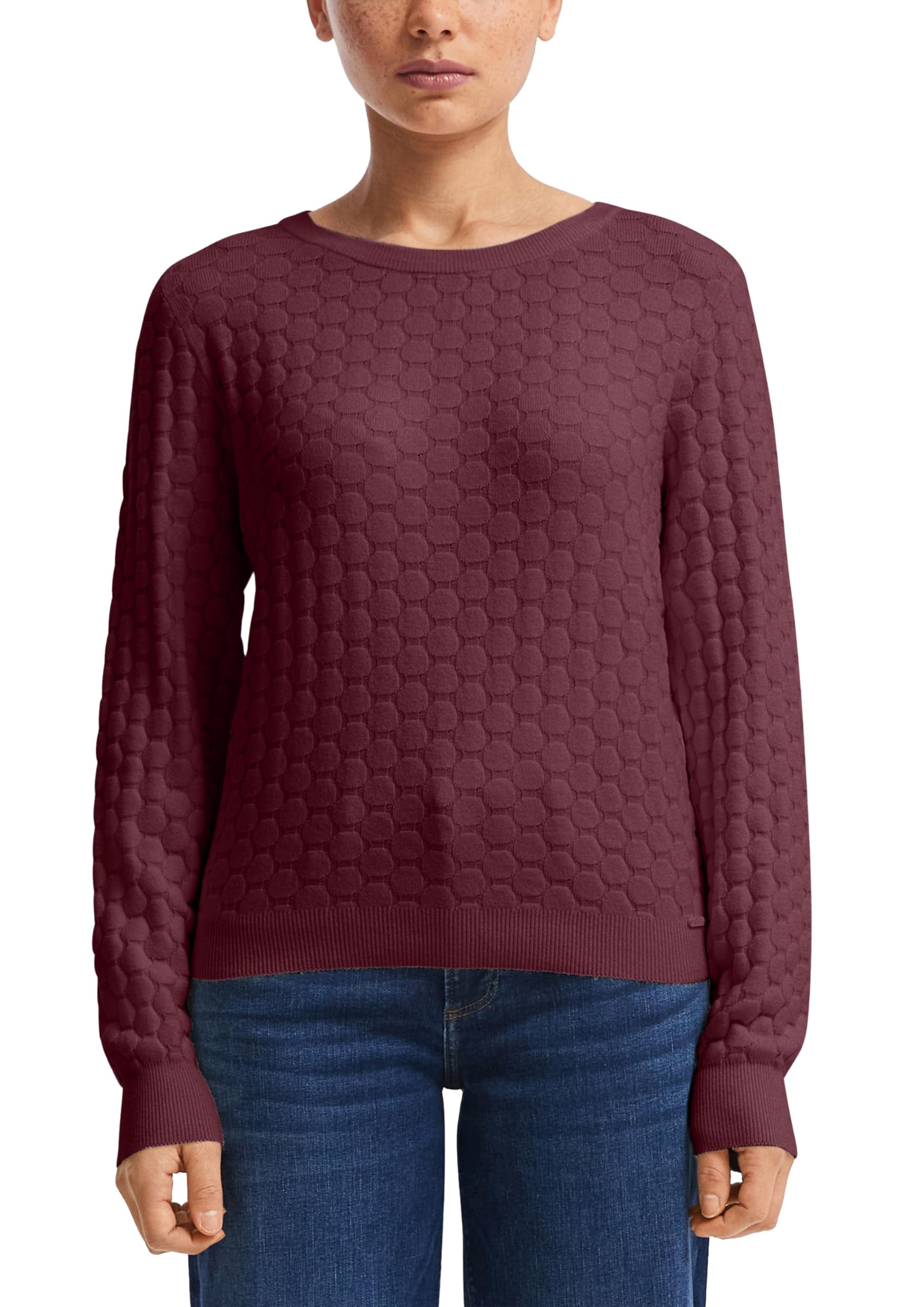 s.Oliver QS Strukturierter Pullover Strickpullover Größe M