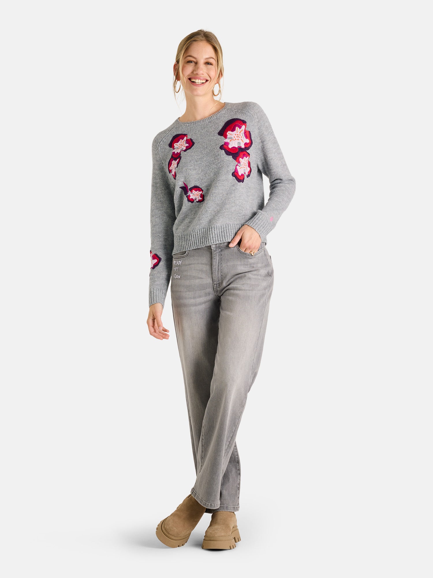 Lieblingsstück NestaL Pullover silver mel mit Alpaka