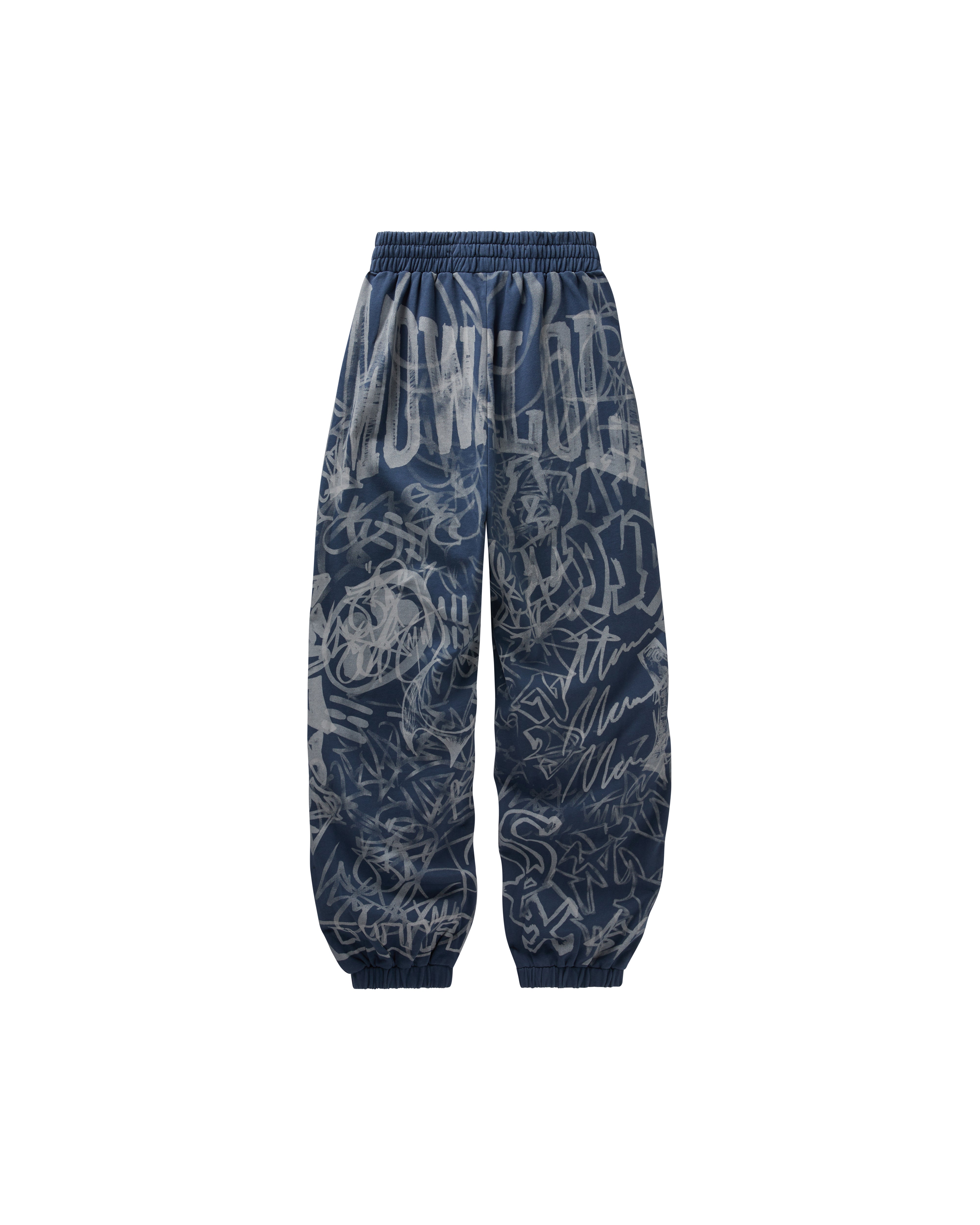 Mowalola Graffiti Track Pants Jogginghose Navy Blau