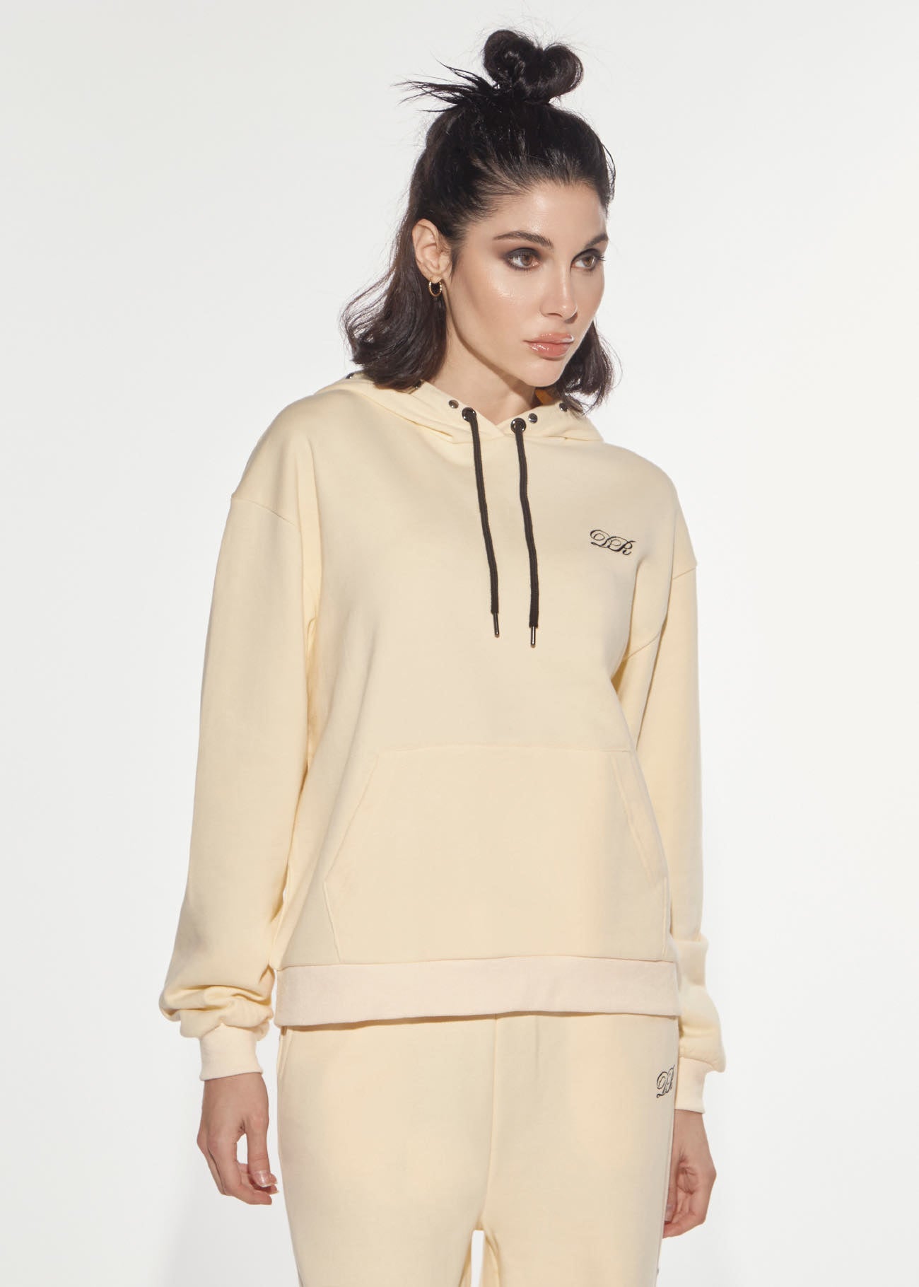 Denny Rose Eclectic Kapuzen-Hoodie Butter Yellow