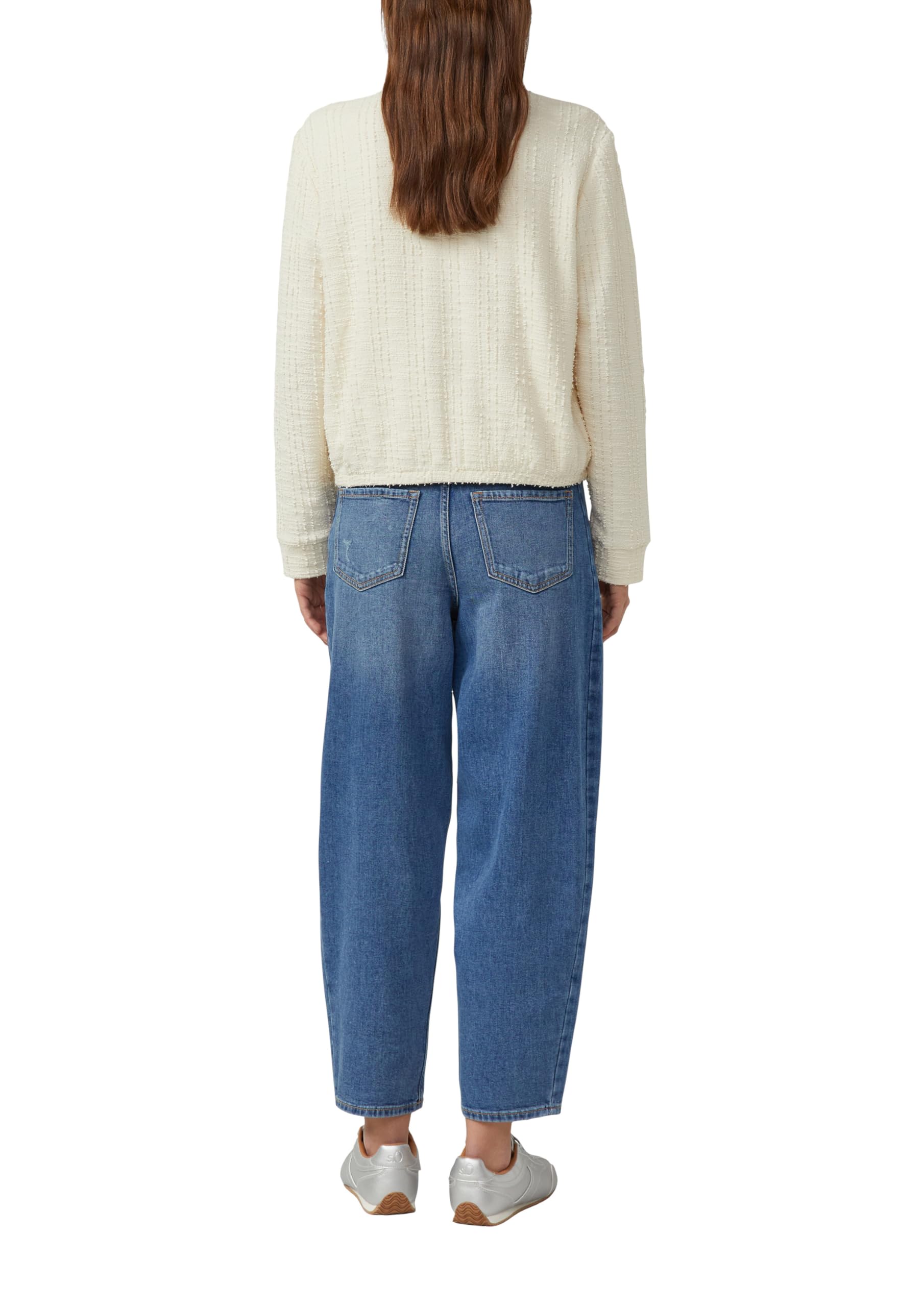 s.Oliver Red Label Sweatshirt-Jacke strukturiert Taschen