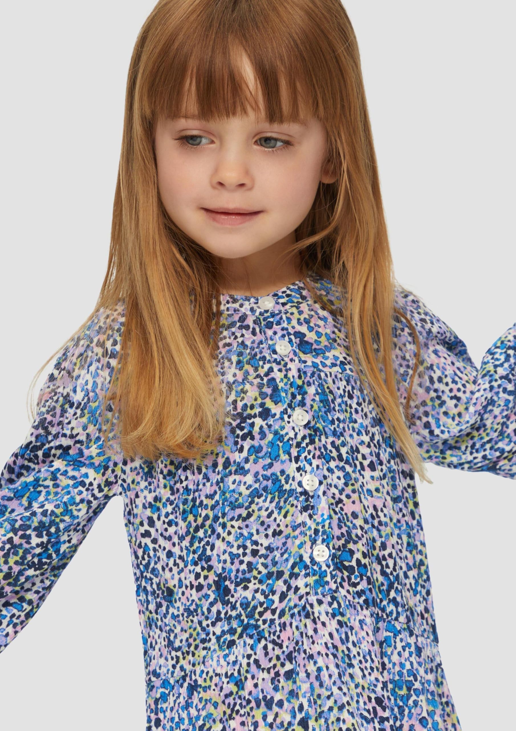 s.Oliver Junior Midikleid Viskosecrêpe 104 gemustert