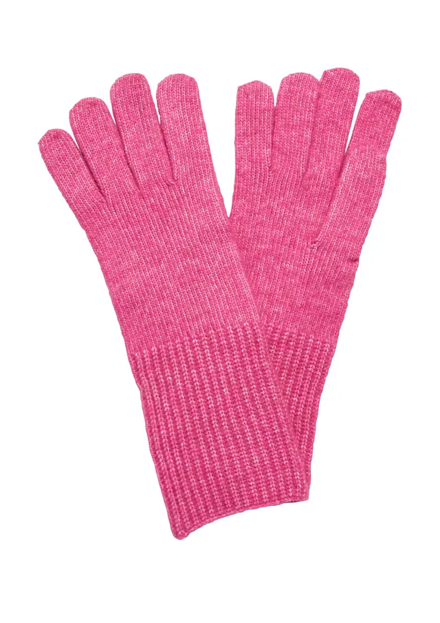 s.Oliver Strickhandschuhe Wollmix Pink Strickhandschuhe