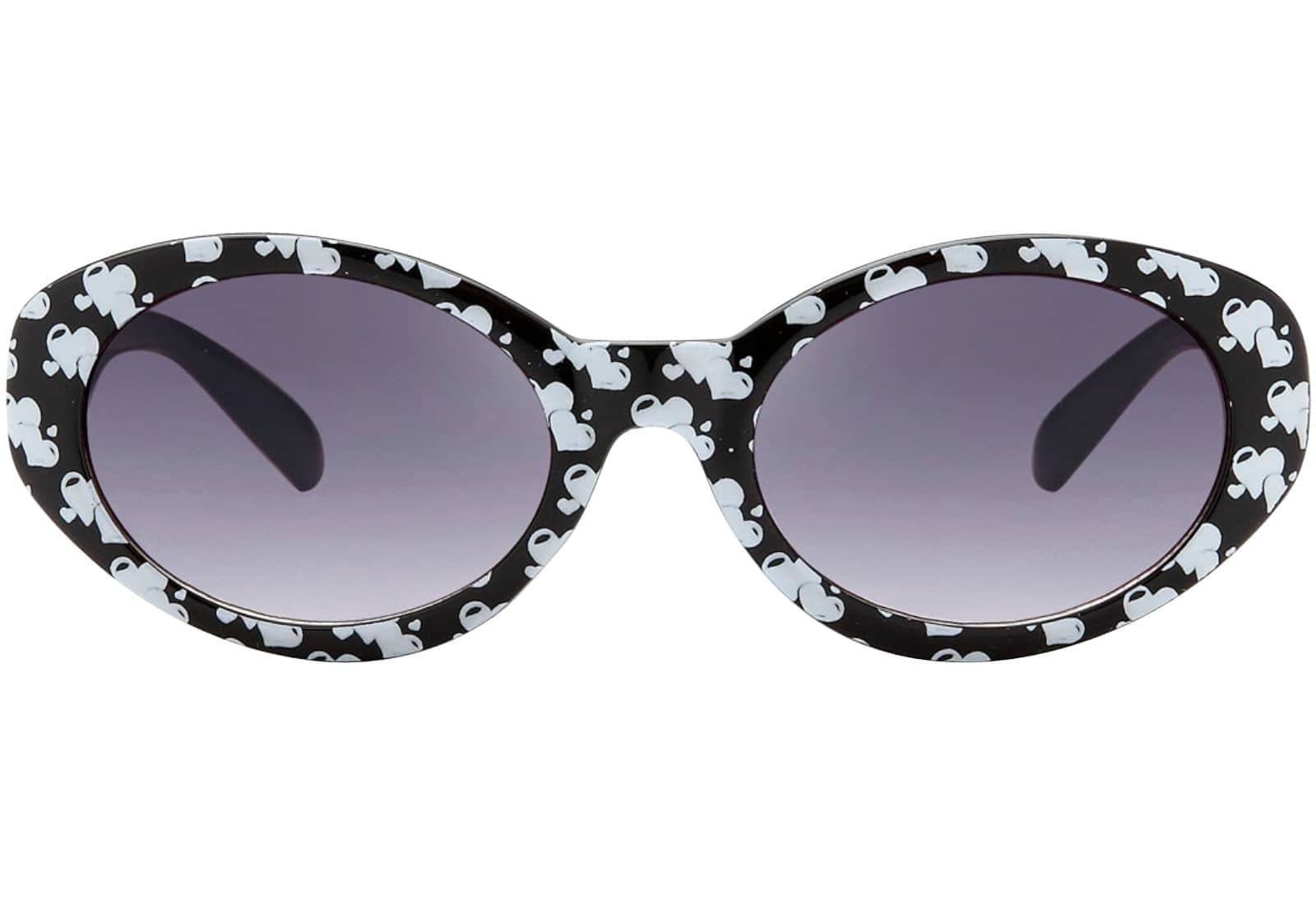 BEZLIT Kinder Sonnenbrille Herzchen Schwarz Weiß UV400