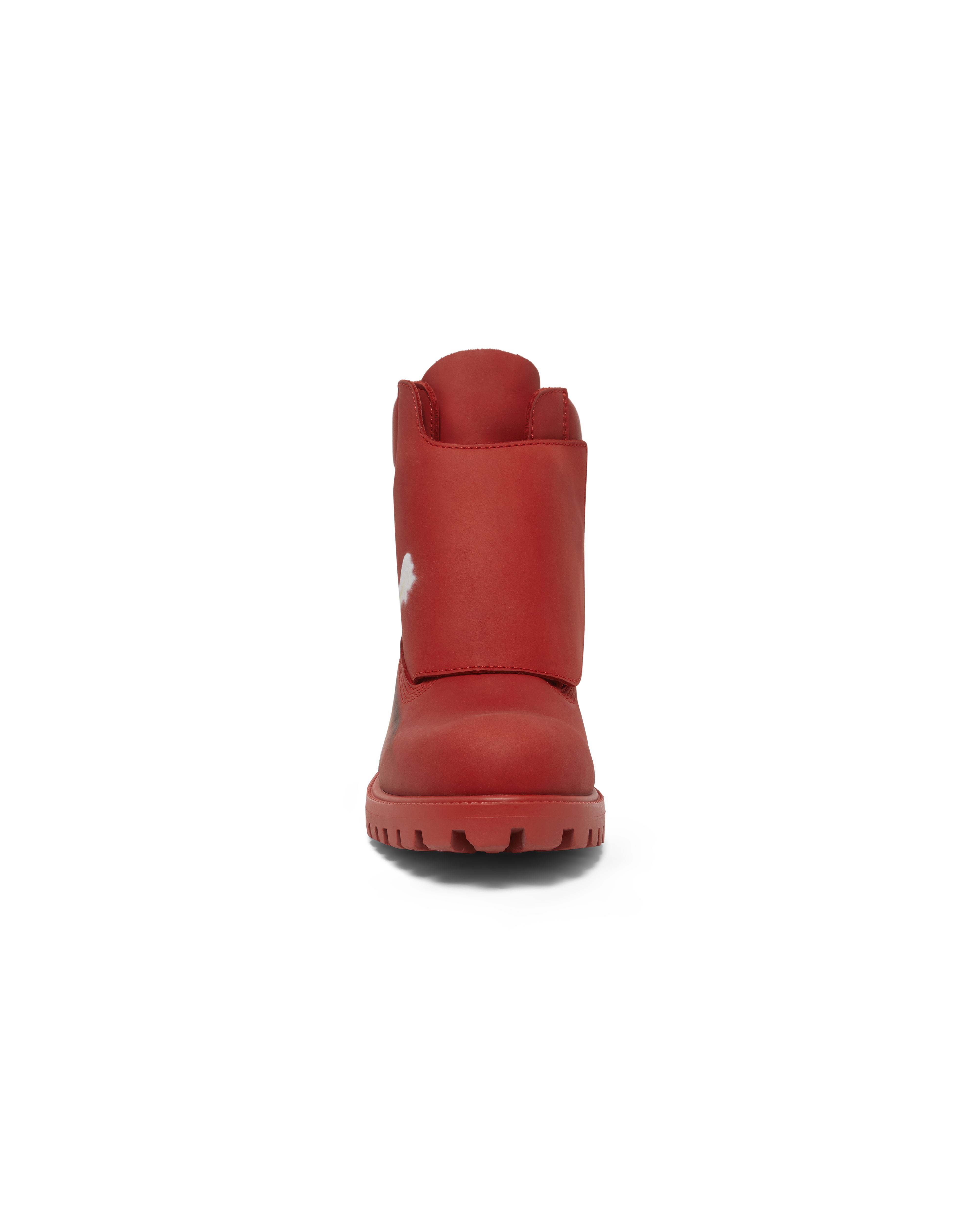 Mowalola Reign Boot Red Rum Stiefel Nubuk rot