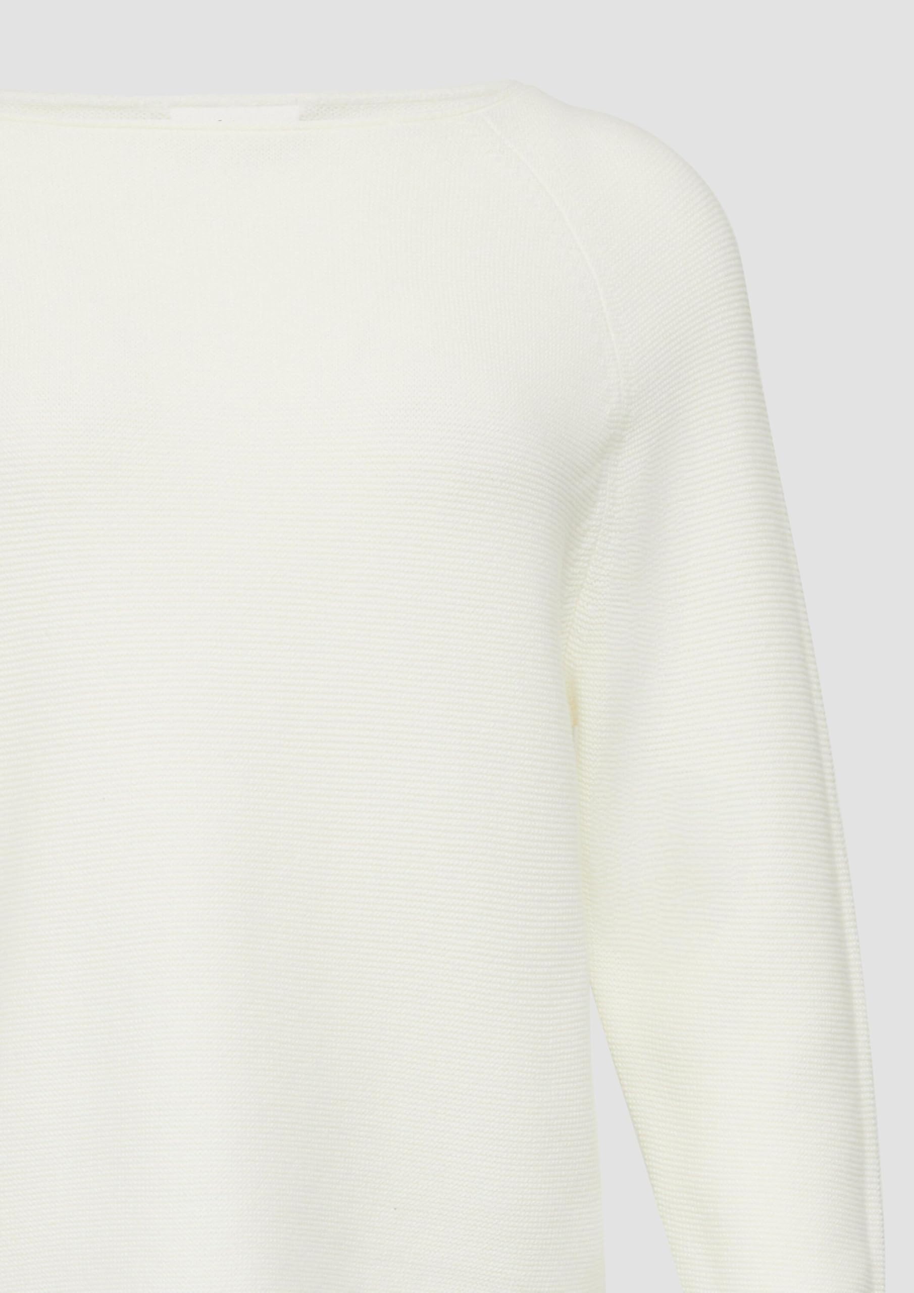 s.Oliver Strickpullover U-Boot-Ausschnitt Gr. 38 creme Regular Fit
