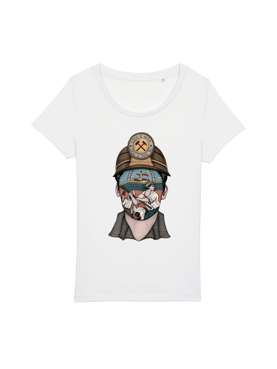 dna merch Die Mine Gehört Uns Labin 1921 T-Shirt Butter