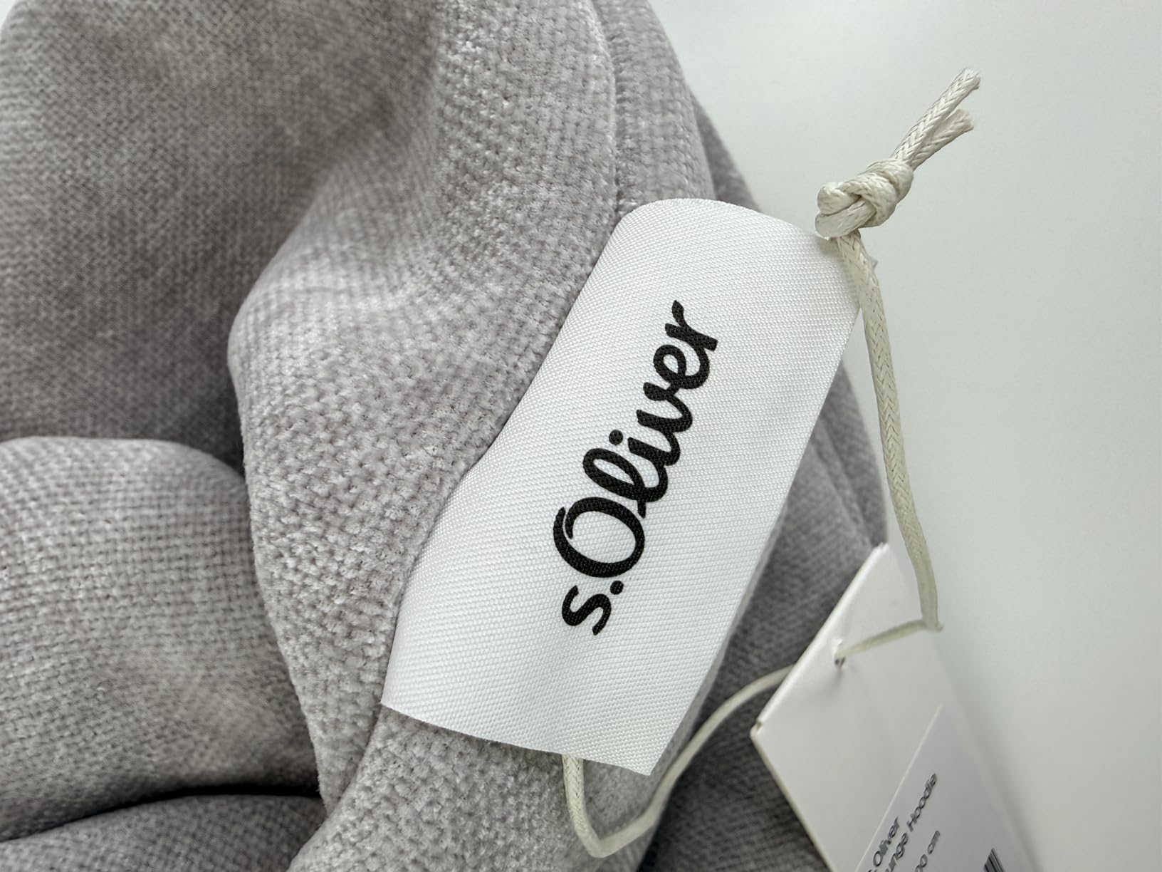 s.Oliver Lounge Hoodie Polyesterflausch grau Einheitsgröße