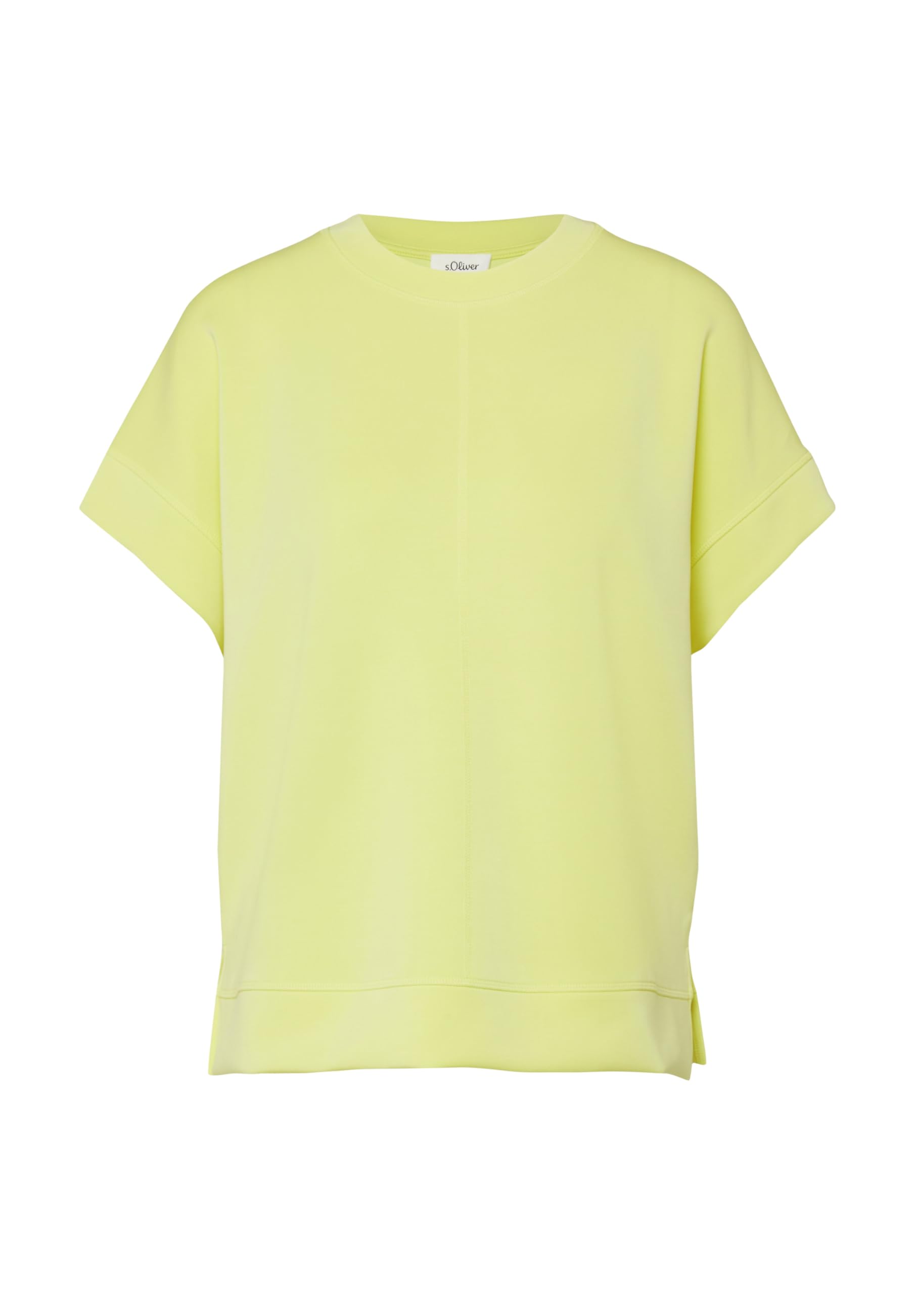 s.Oliver Red Label Sweatshirt 2177074 Kurzarm gelb Relaxed