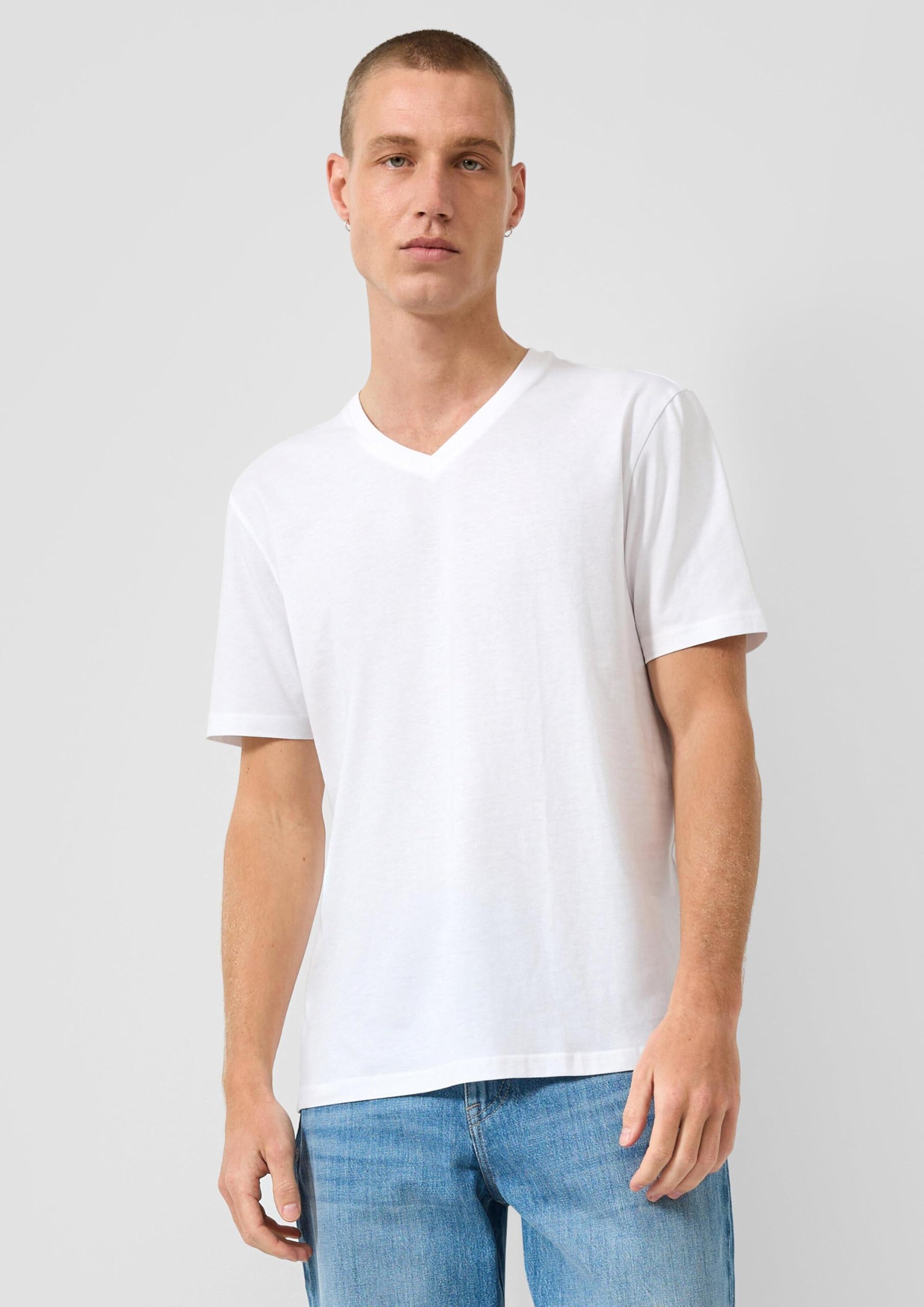 s.Oliver QS Regular Fit V-Neck T-Shirts 2er-Pack L
